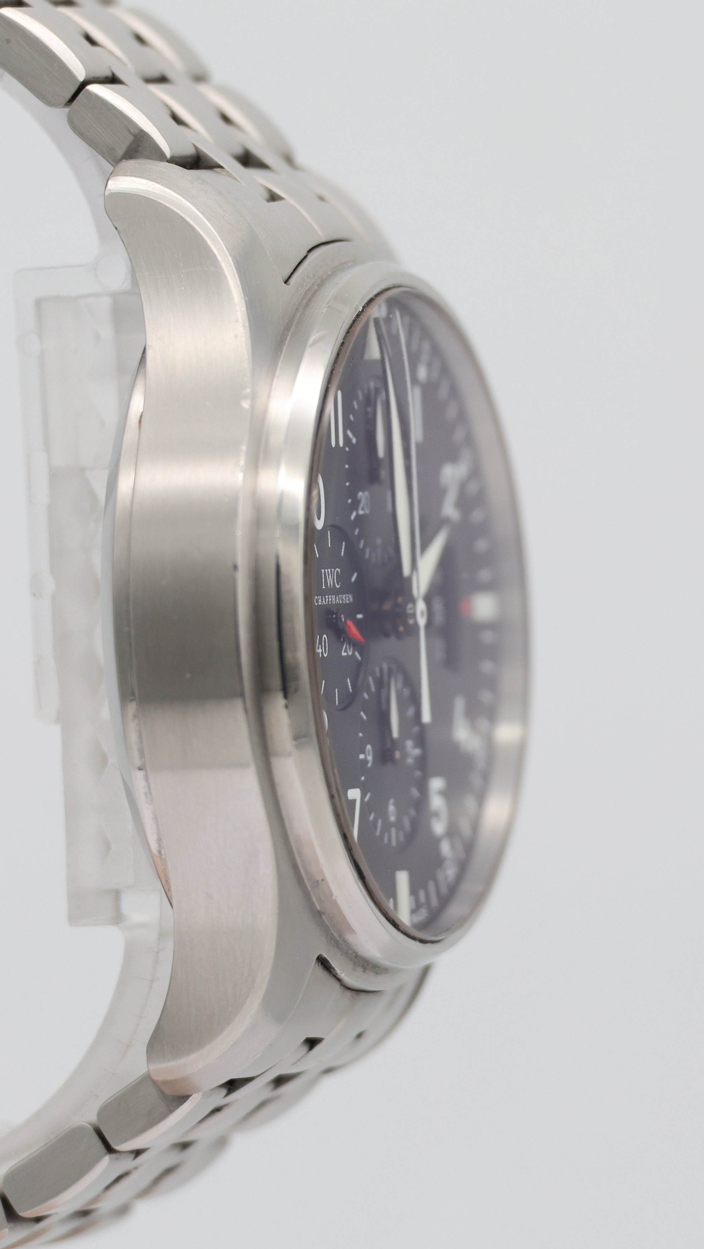 IWC Pilot's Watch Chronograph Schaffhausen Pilot IW377704 Box + above papers