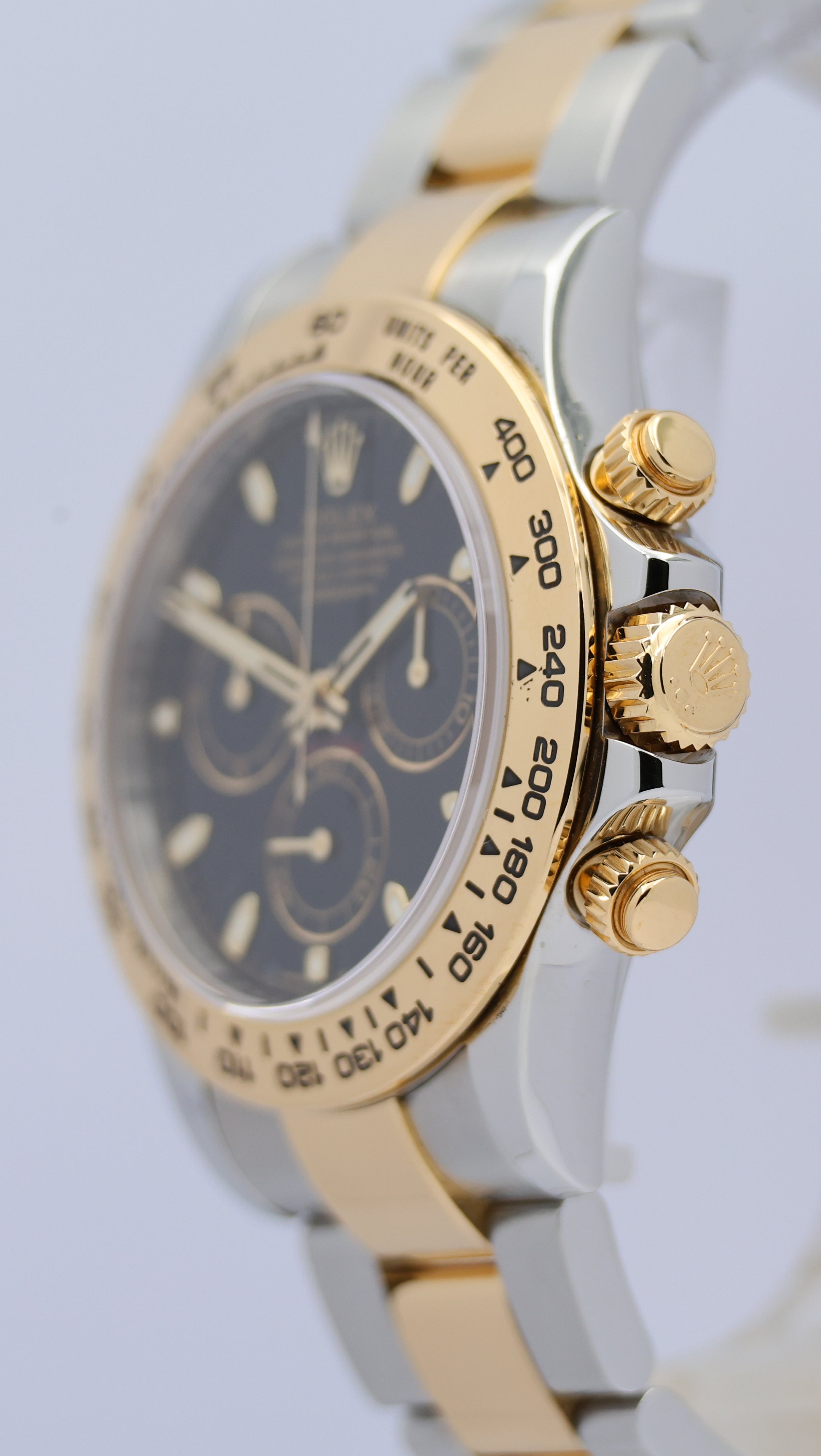 Rolex Daytona Stahl/Gold Automatik	Schwarz 116503 Box + og. Papiere