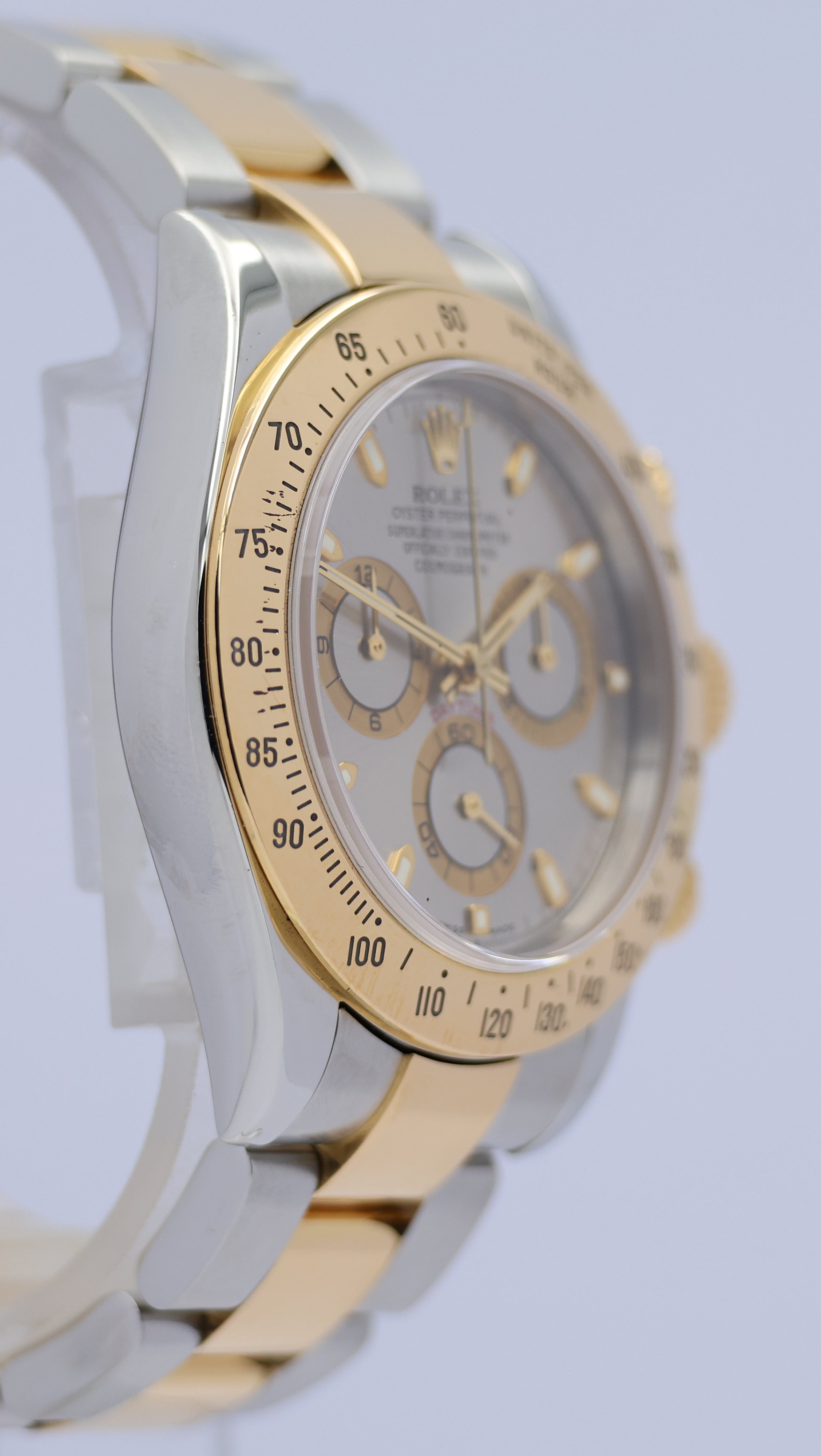 Rolex Daytona Stahl/Gold Automatik Silber 116523 Box + og. Papiere