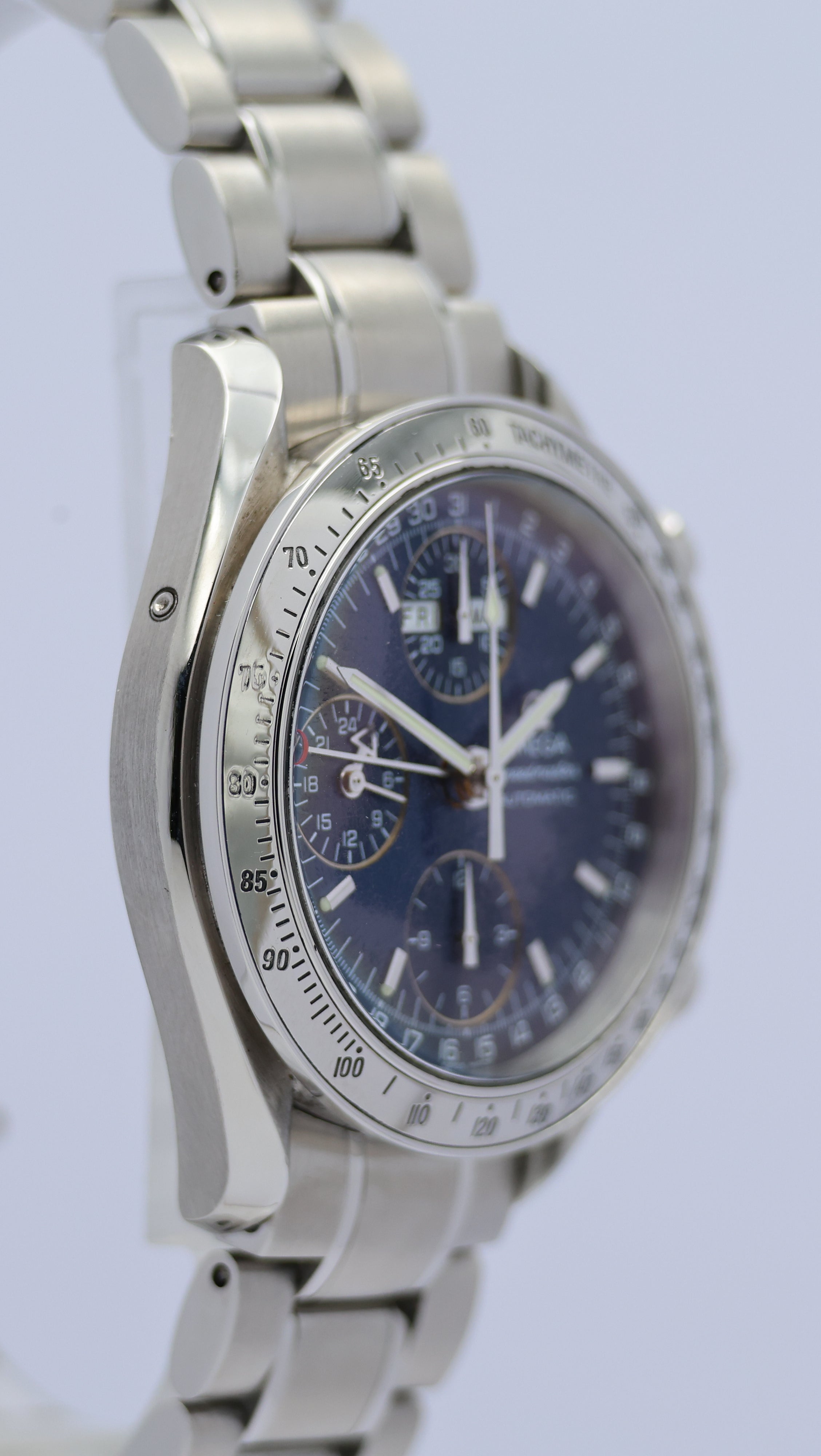 Omega Speedmaster Day Date 39mm Automatic Men's Watch 35238000 Box