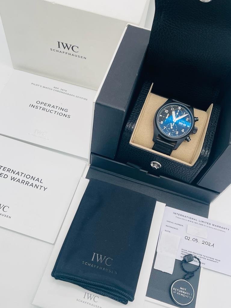 IWC Fliegeruhr Chronograph IW387905 Box + og. Papiere