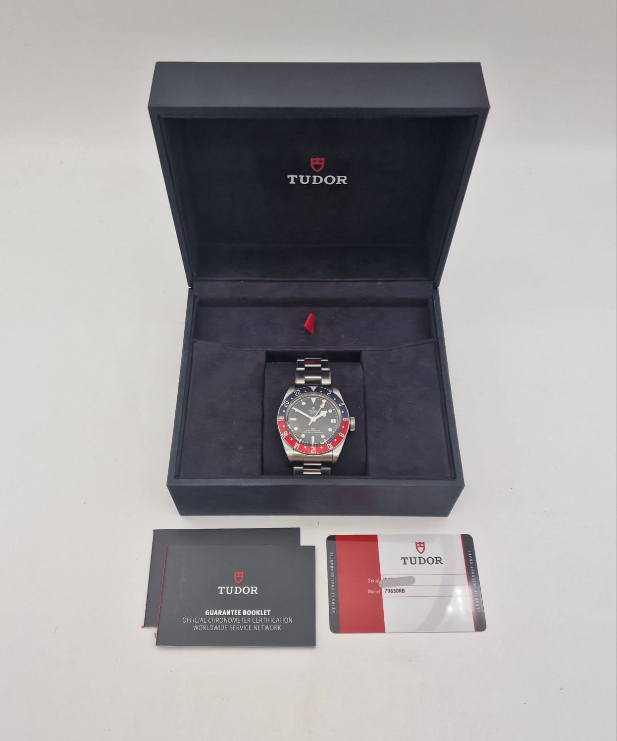 Tudor Black Bay GMT Pepsi 79830RB Box + og. Papiere