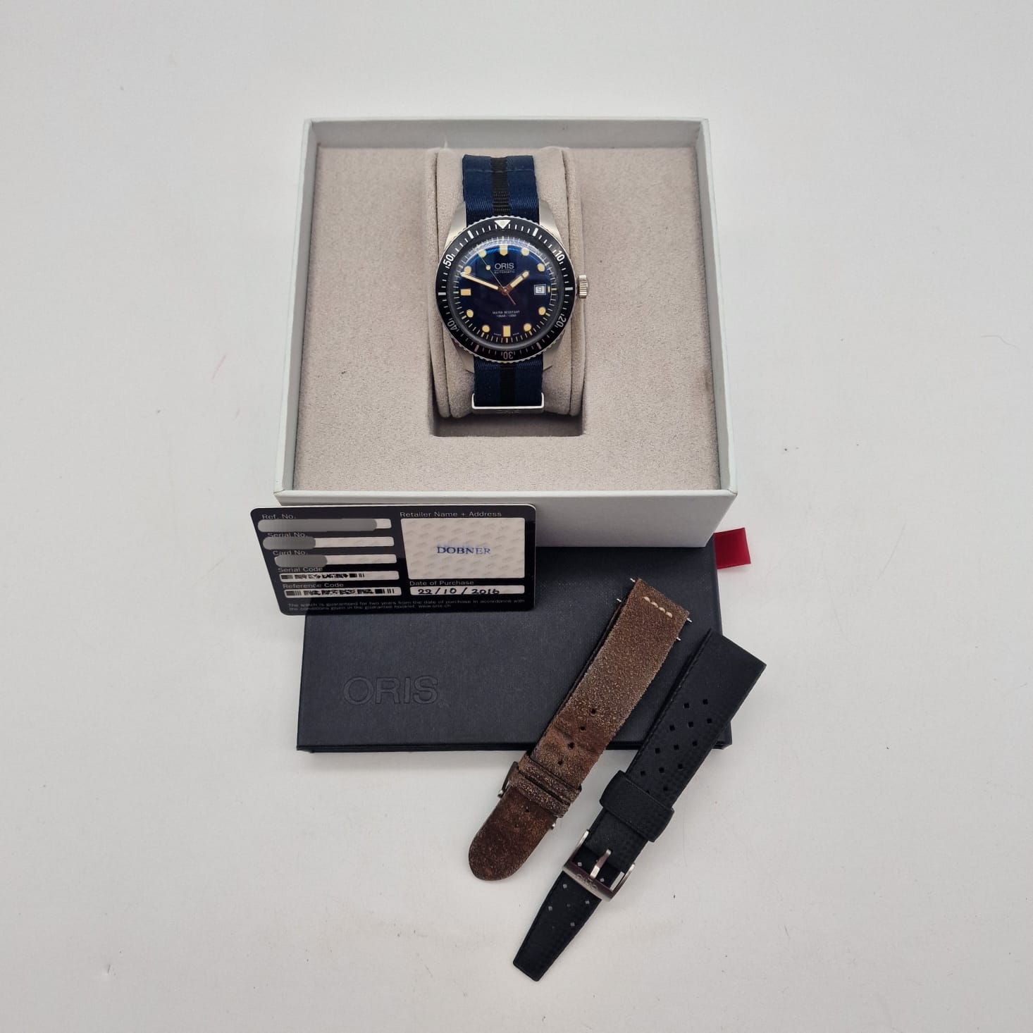 Oris Divers Sixty Five Automatik Blau 01 733 7720 4055-07 4 21 18 Box + og. Papiere