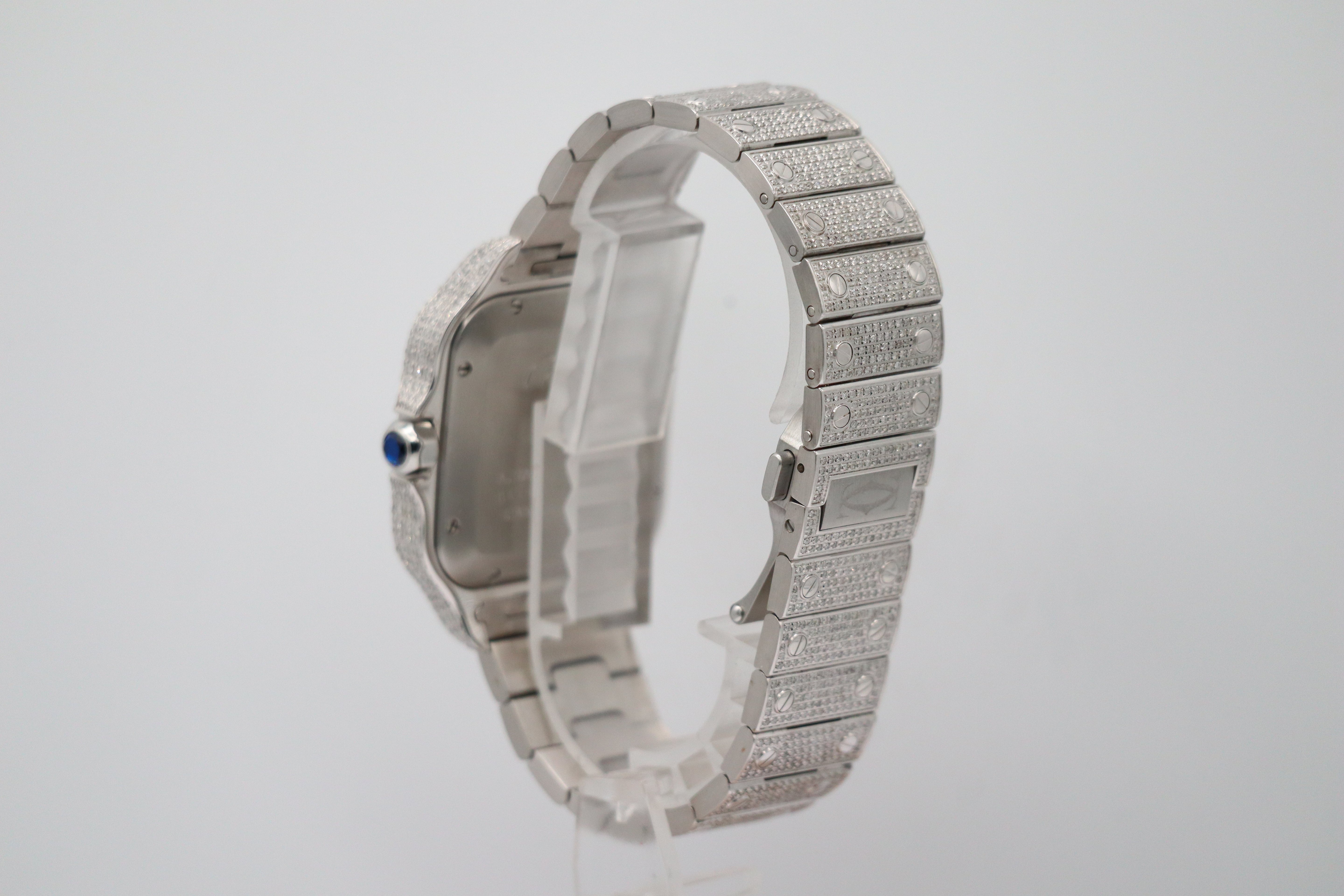 Cartier Santos De Cartier Iced Out WSSA0009 Aftermarket