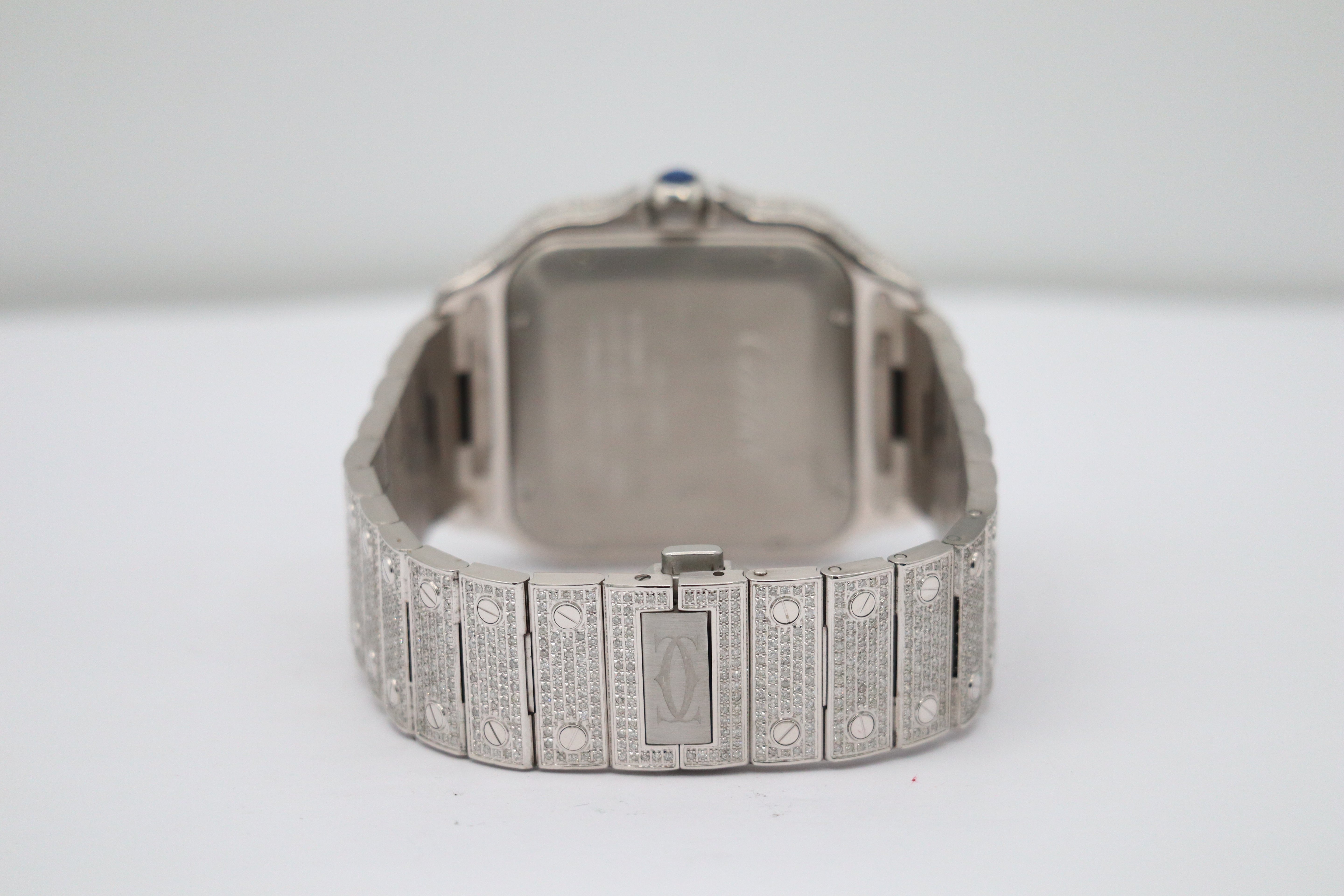 Cartier Santos De Cartier Iced Out WSSA0009 Aftermarket