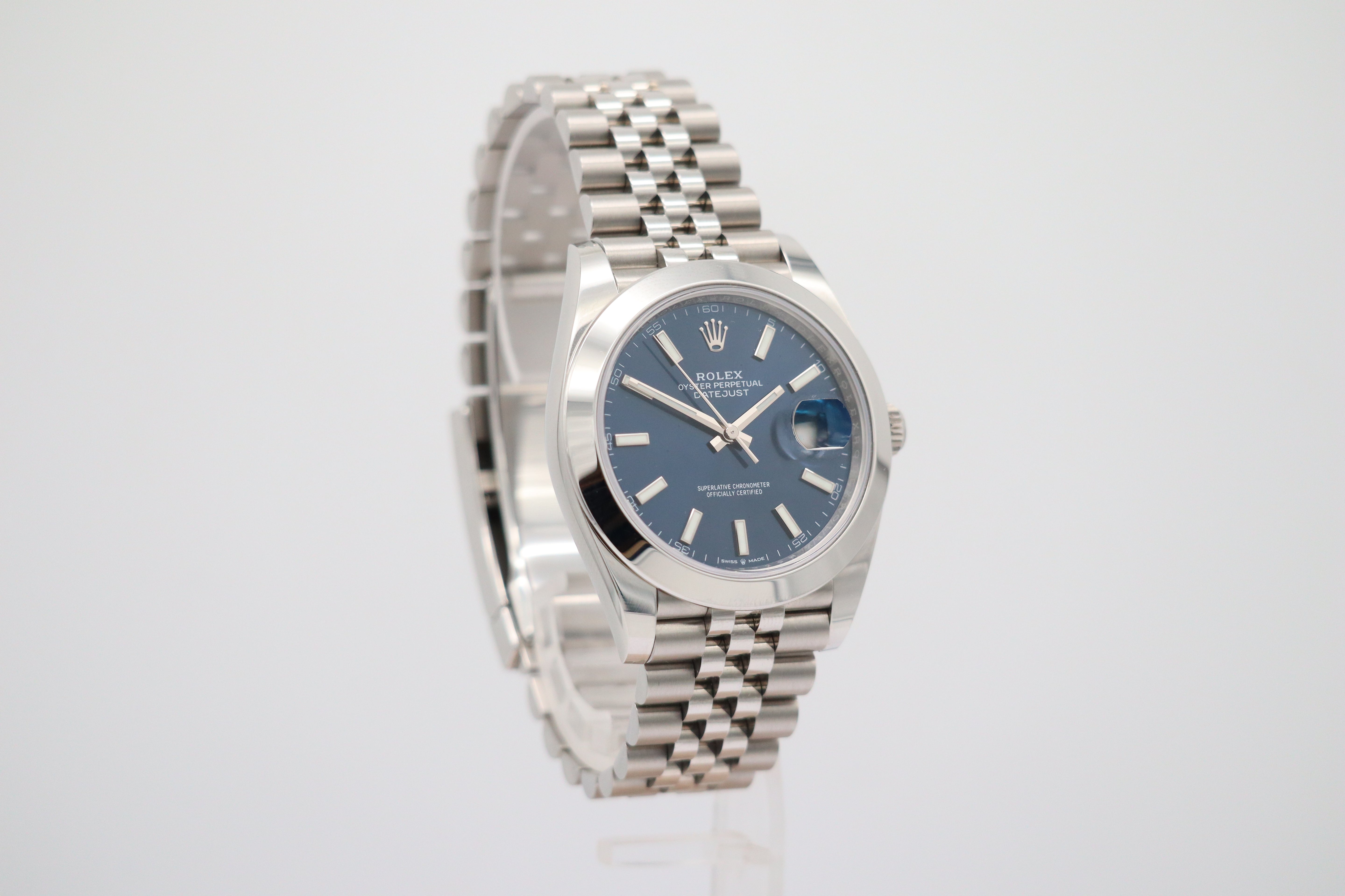 Rolex Datejust Automatik Herrenuhr 41 126300 Box + og. Papiere