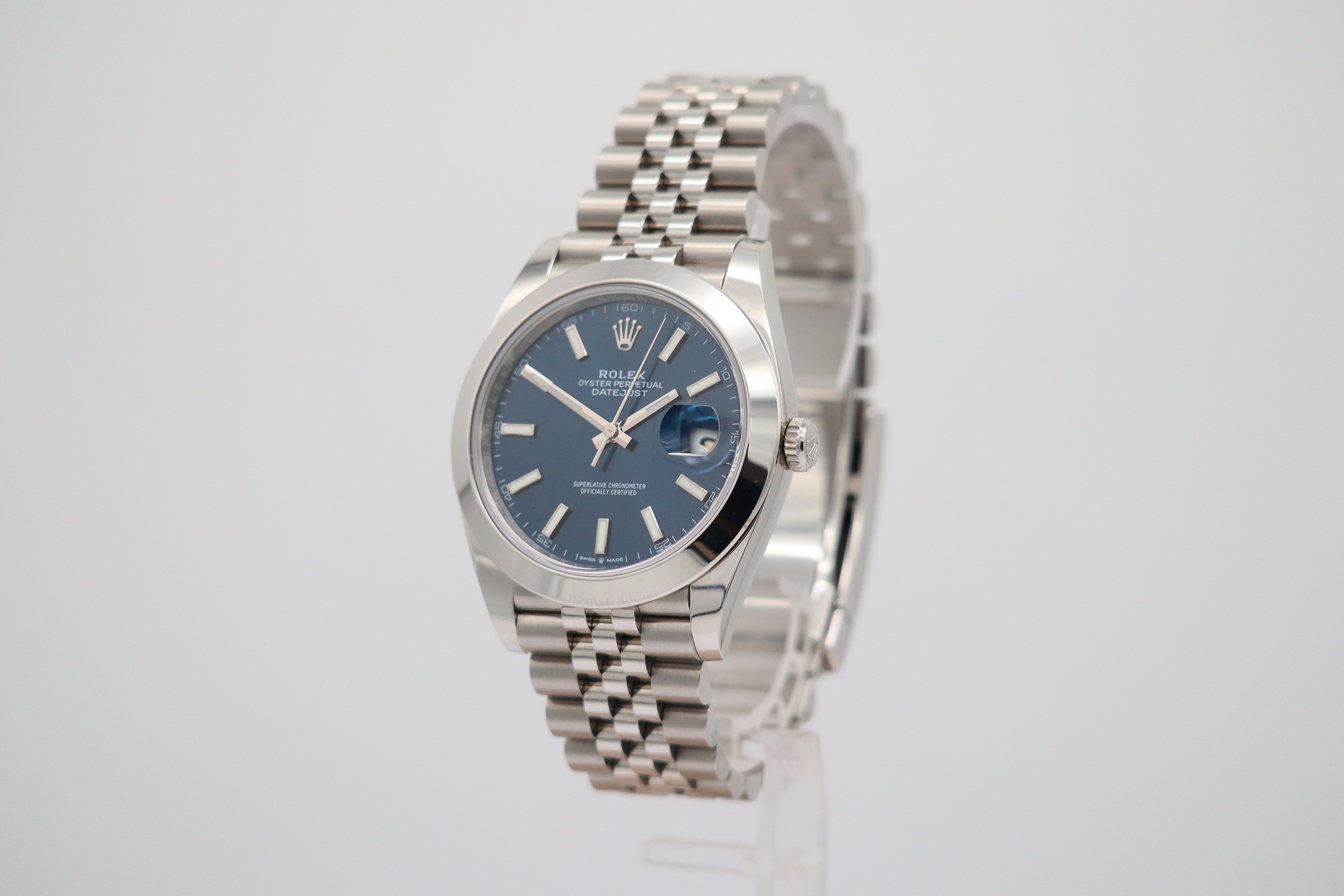 Rolex Datejust Automatik Herrenuhr 41 126300 Box + og. Papiere