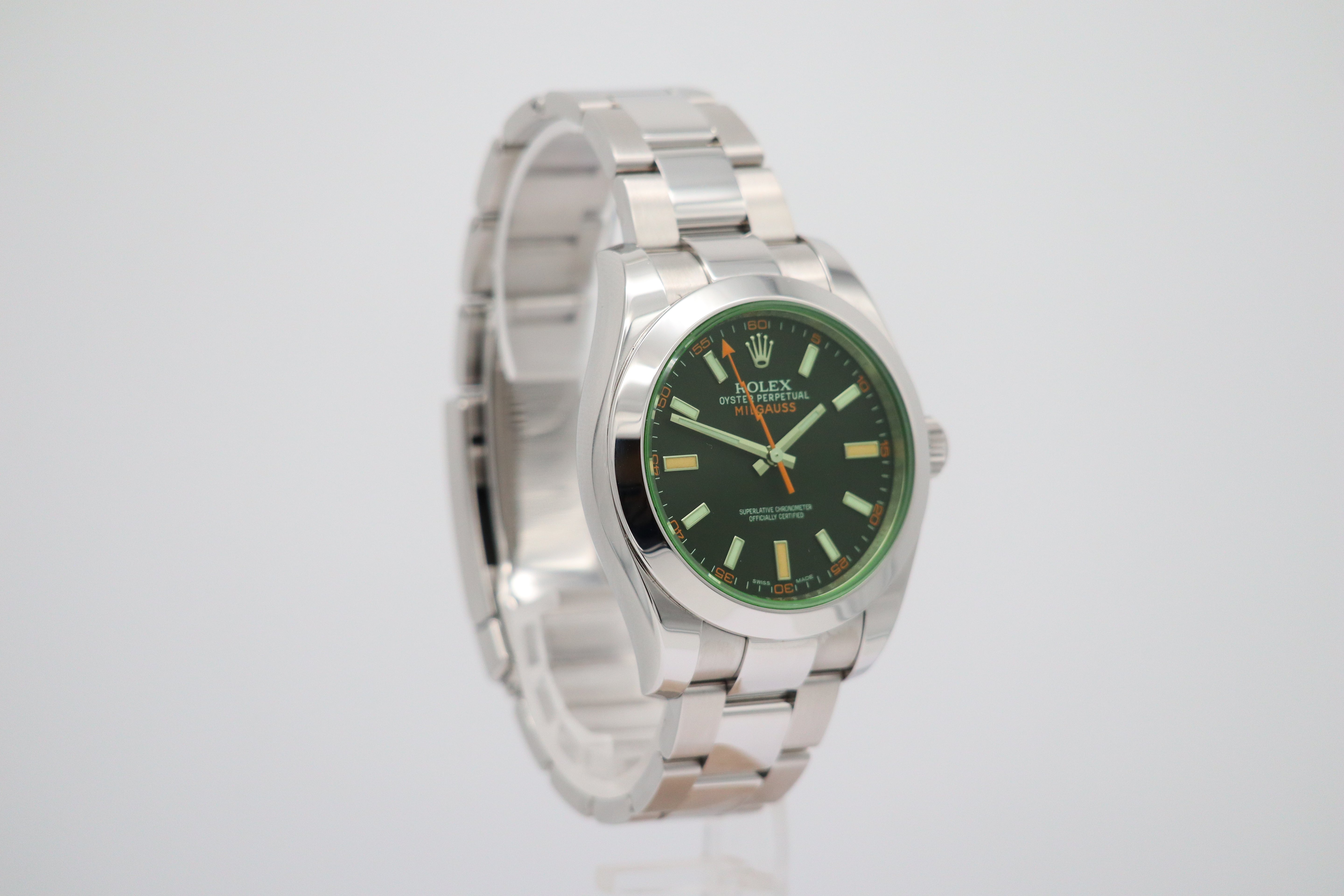 Rolex Milgauss Automatik Herrenuhr  116400GV Box + og. Papiere