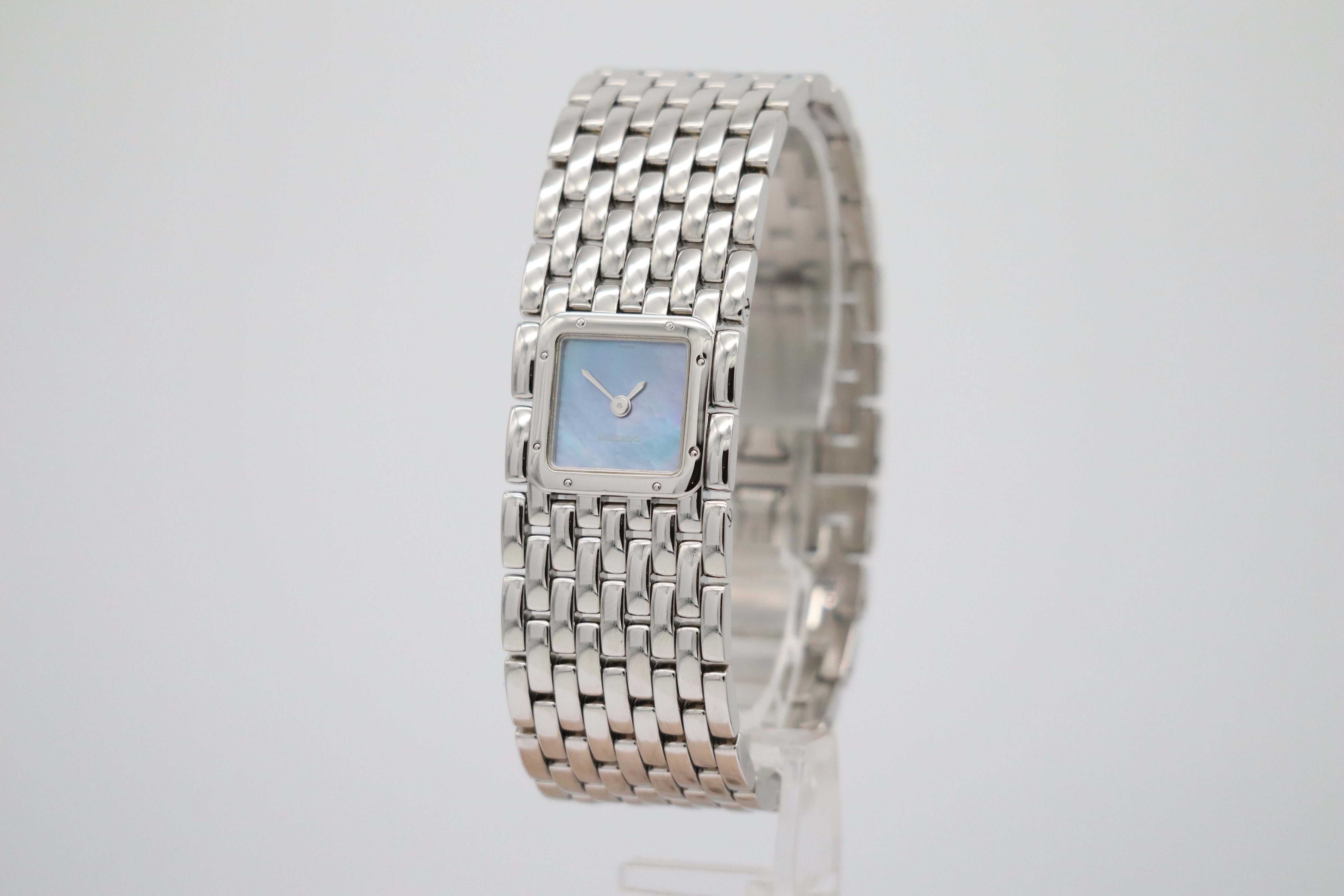 Cartier Panthere Quarz Mother of Pearl Zifferblatt 2420