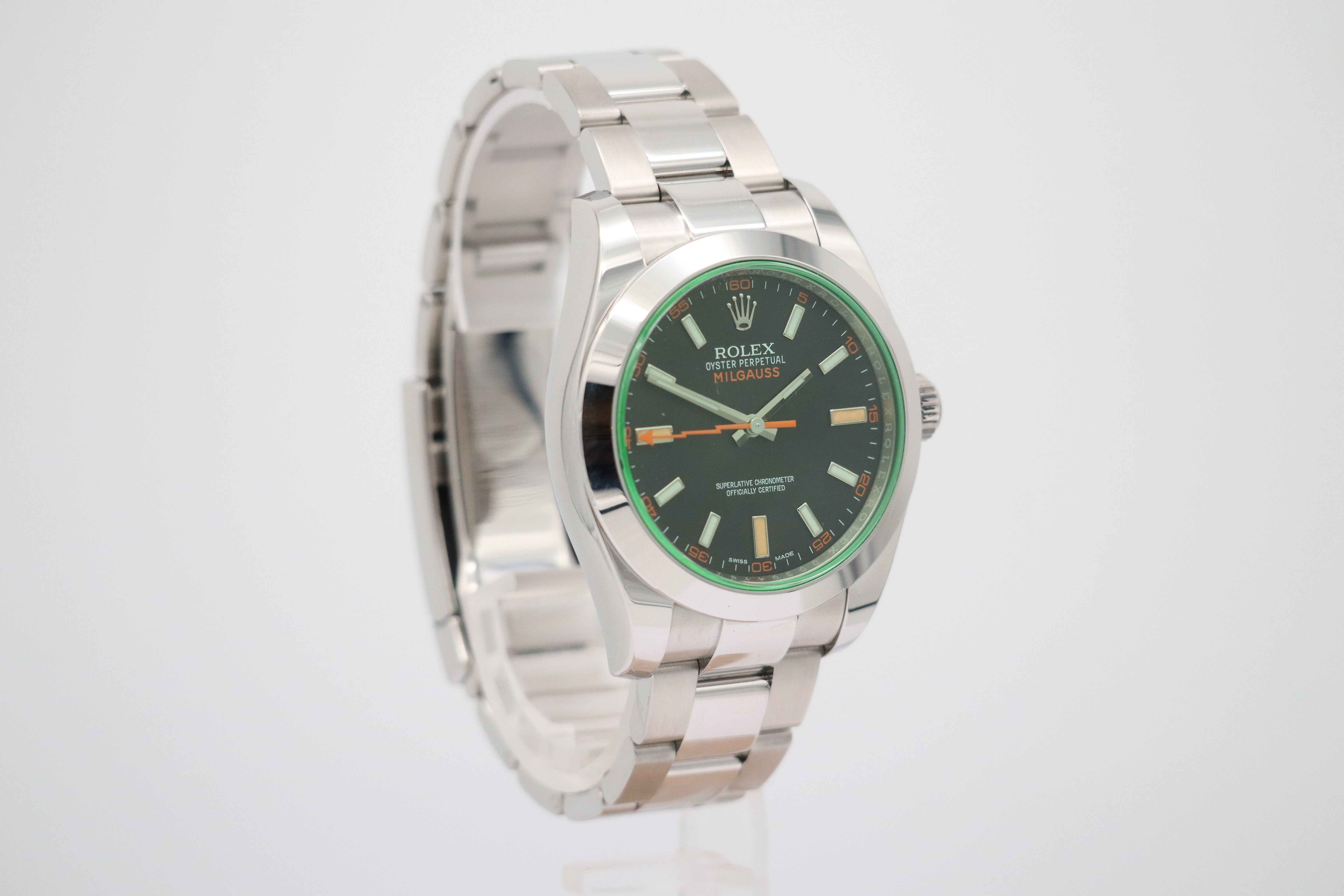 Rolex Milgauss Automatik Herrenuhr  116400GV Box + og. Papiere