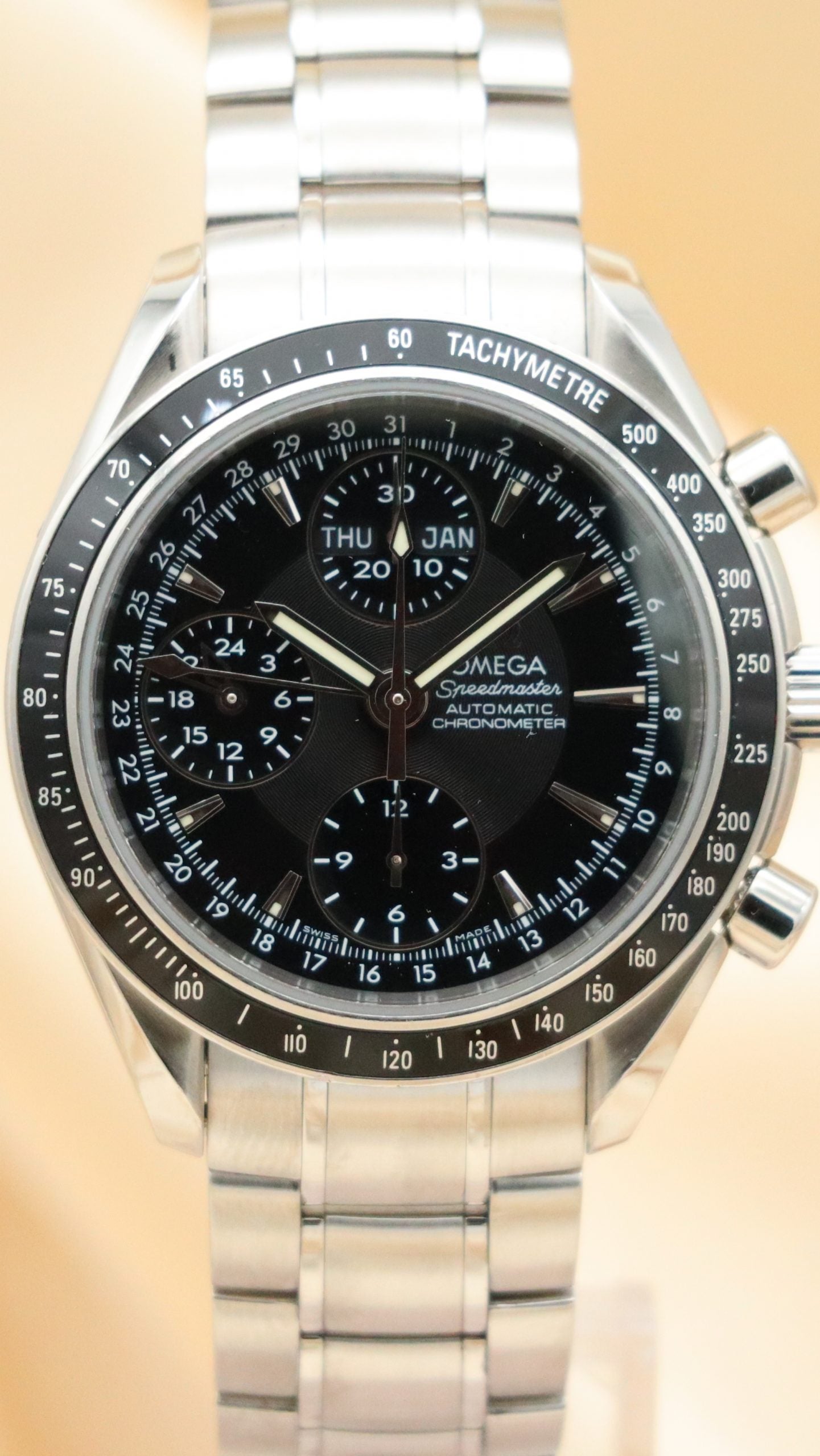 Omega Speedmaster Day Date 3220.50.00 Box + og. Papiere