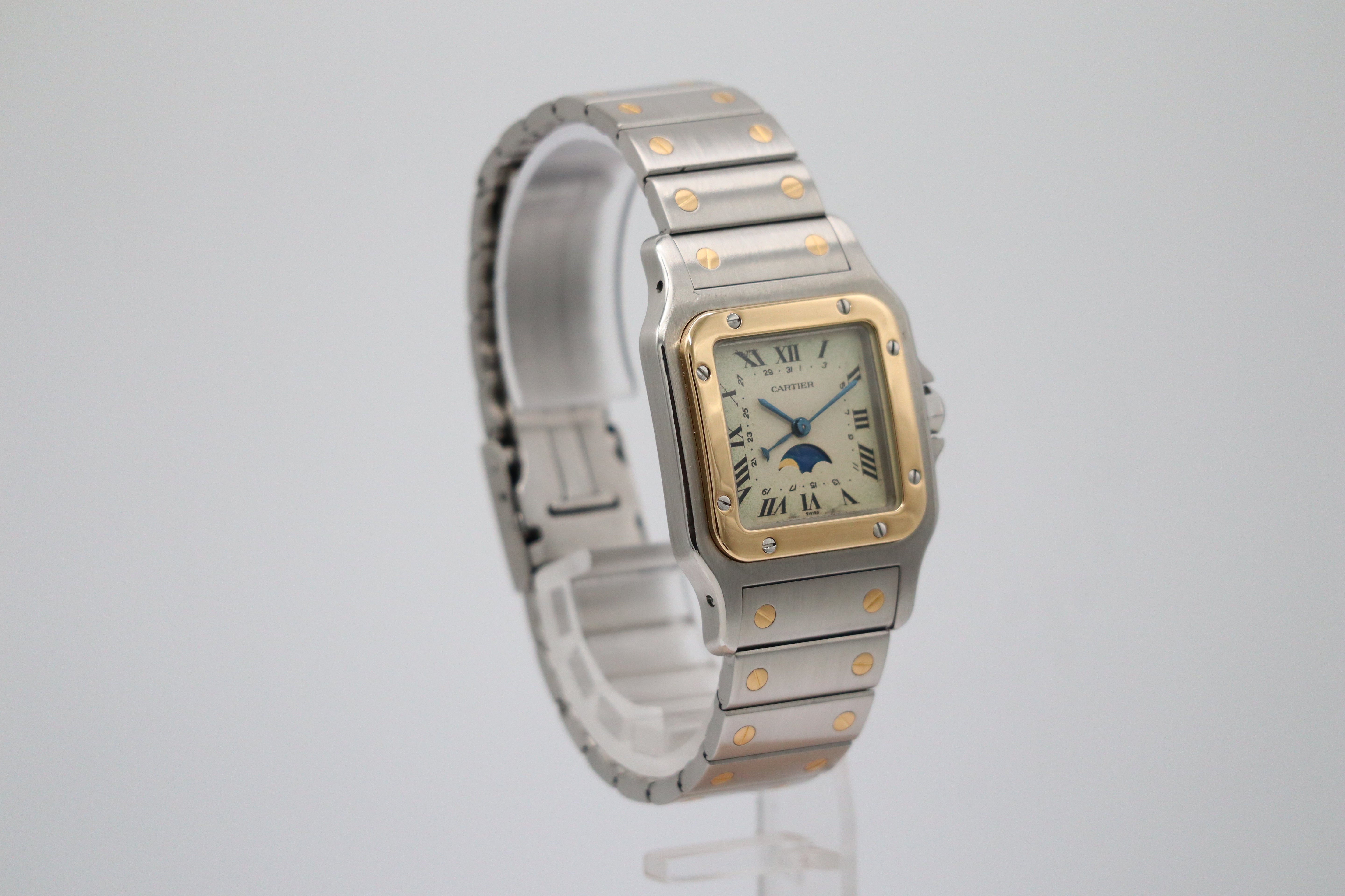 Cartier Santos Galbée Moonphase Quarz 119901