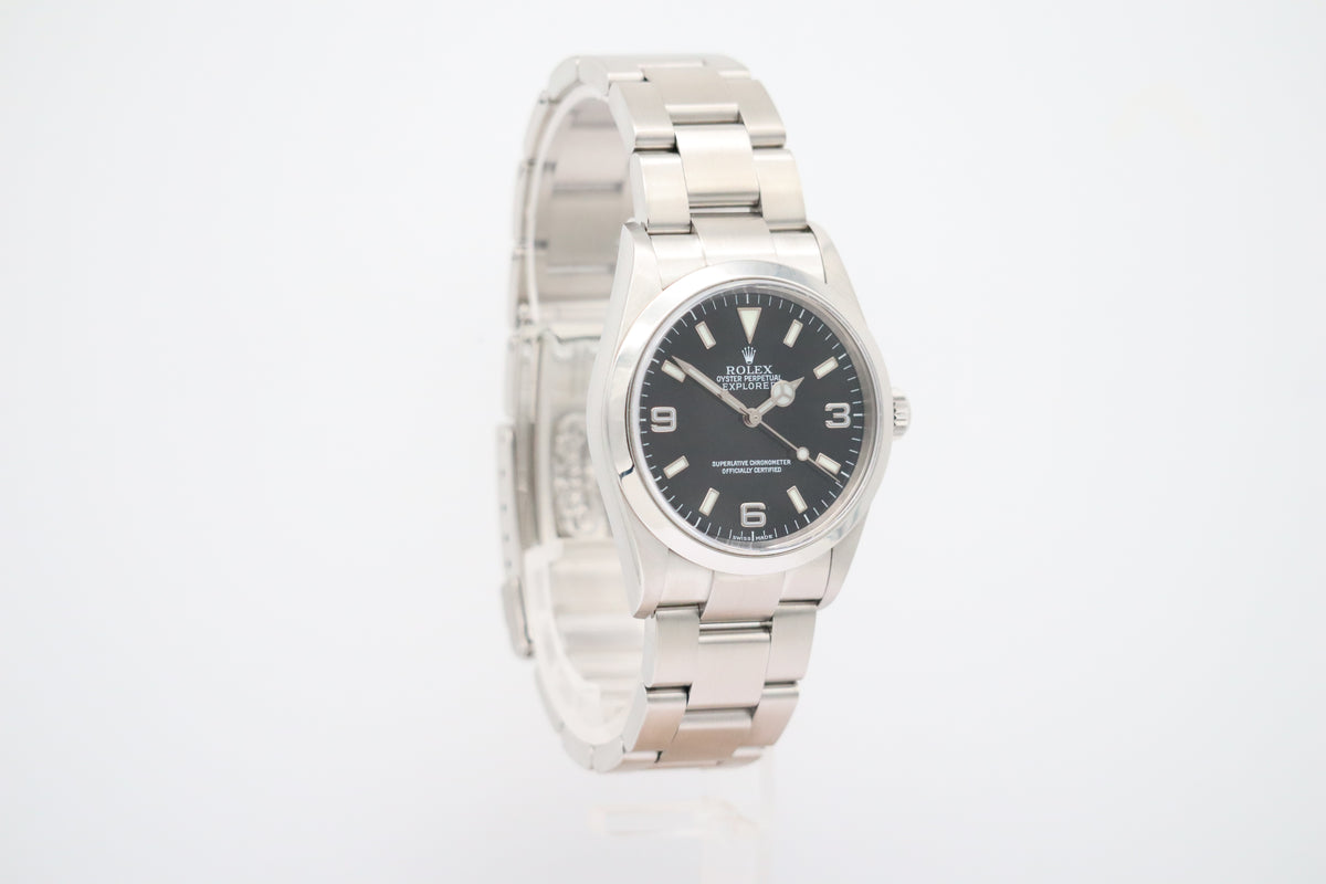 Rolex Explorer Automatik Herrenuhr Stahl Schwarz 114270 - Detailansicht 2