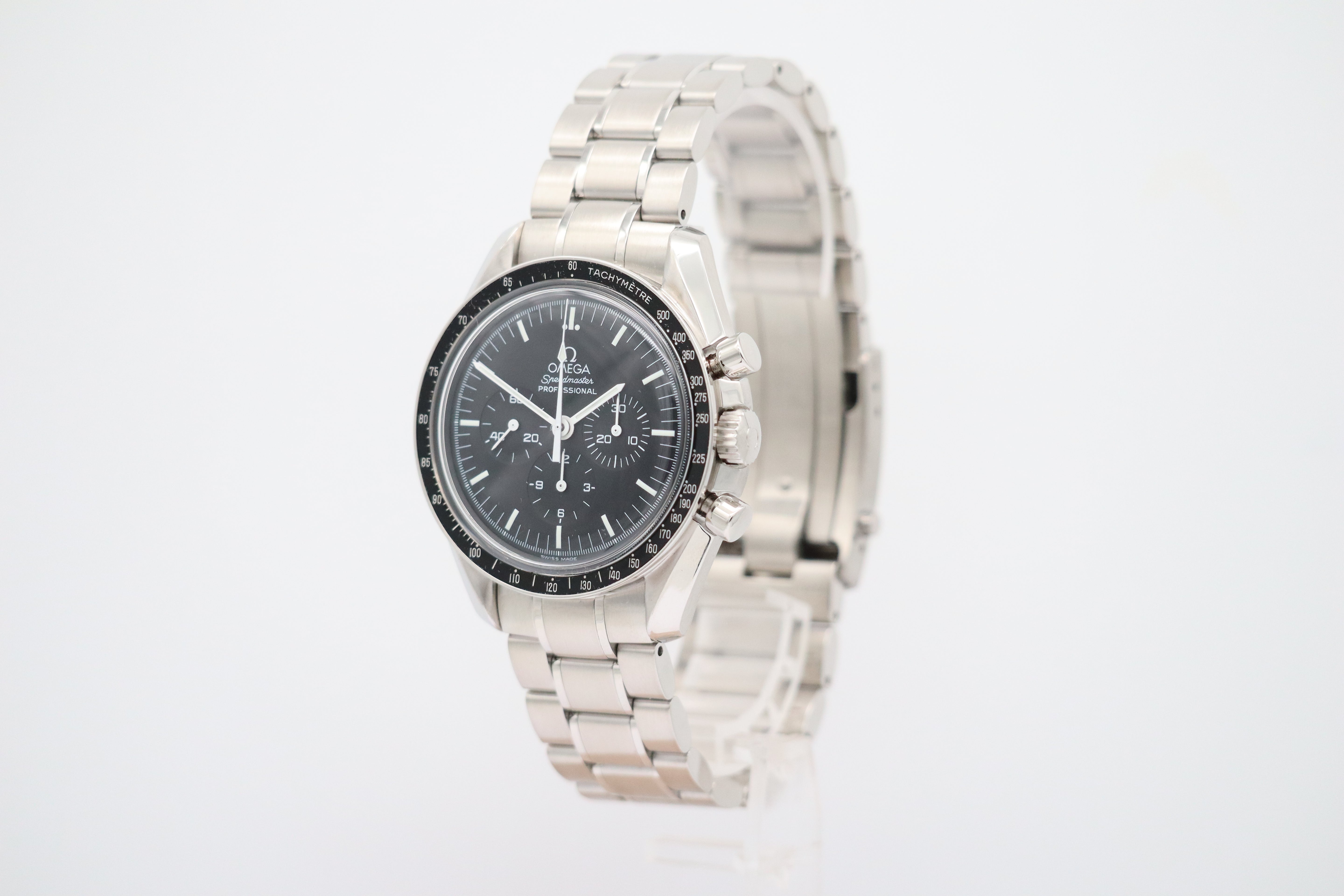 Omega Speedmaster Professional Moonwatch 42mm Handaufzug Herrenuhr 35705000 Box + og. Papiere