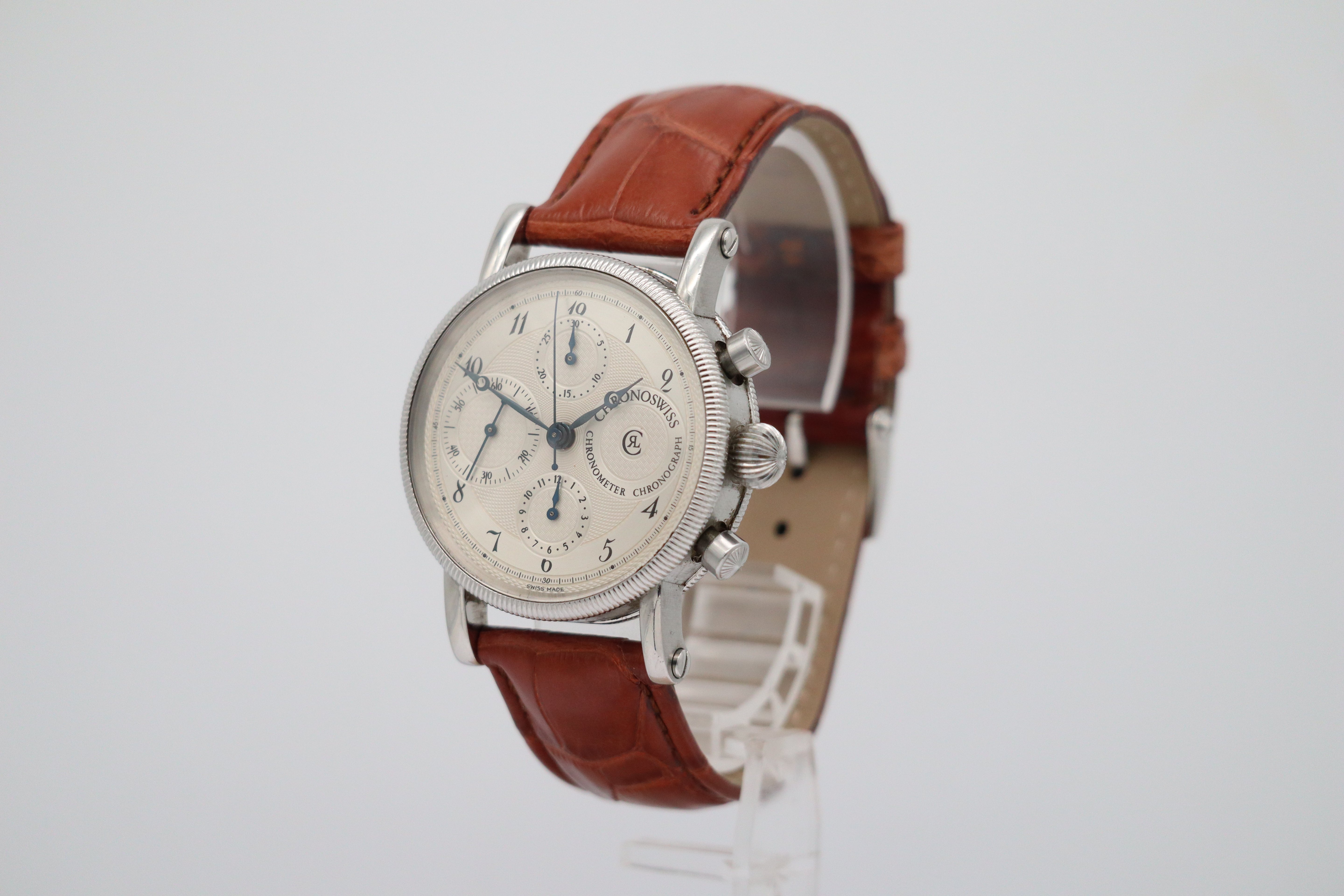 Chronoswiss Kairos Chronograph Automatik Herrenuhr Silber CH7523C Box + og. Papiere