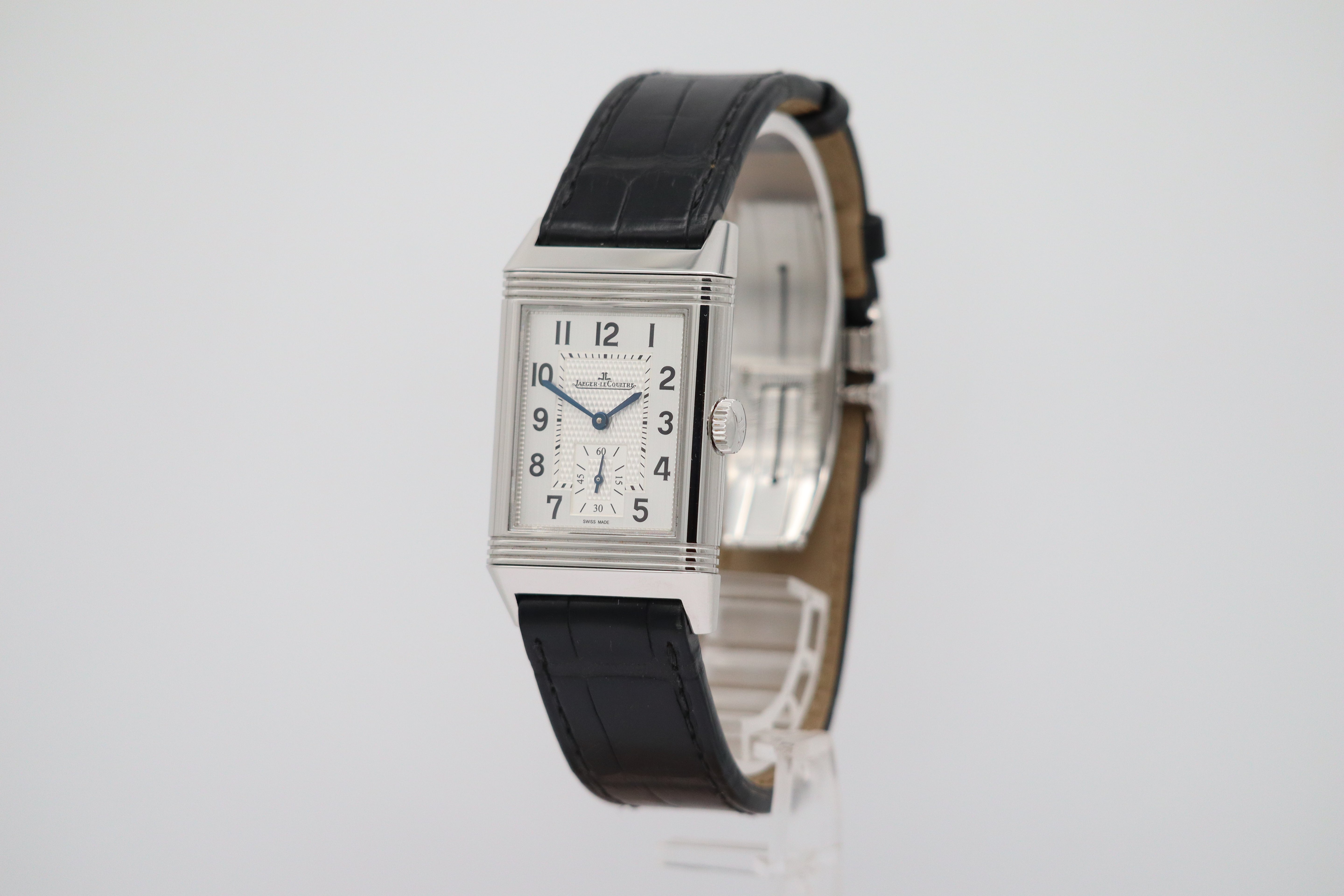 Jaeger-LeCoultre Reverso Classique 27,4mm Handaufzug Herrenuhr Q3858520 Box + og. Papiere