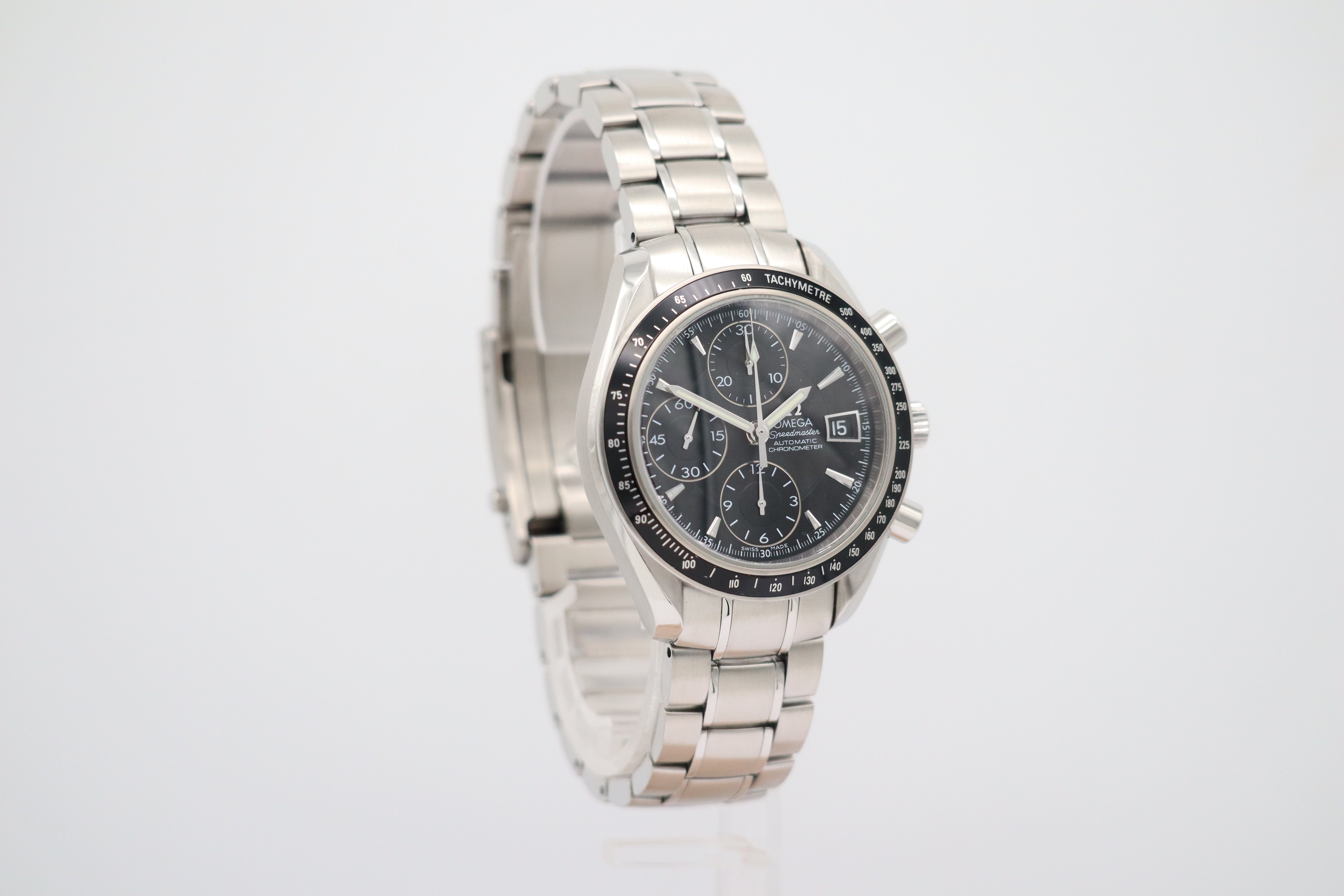 Omega Speedmaster Date 40mm Automatik Herrenuhr 32105000 Box + og. Papiere