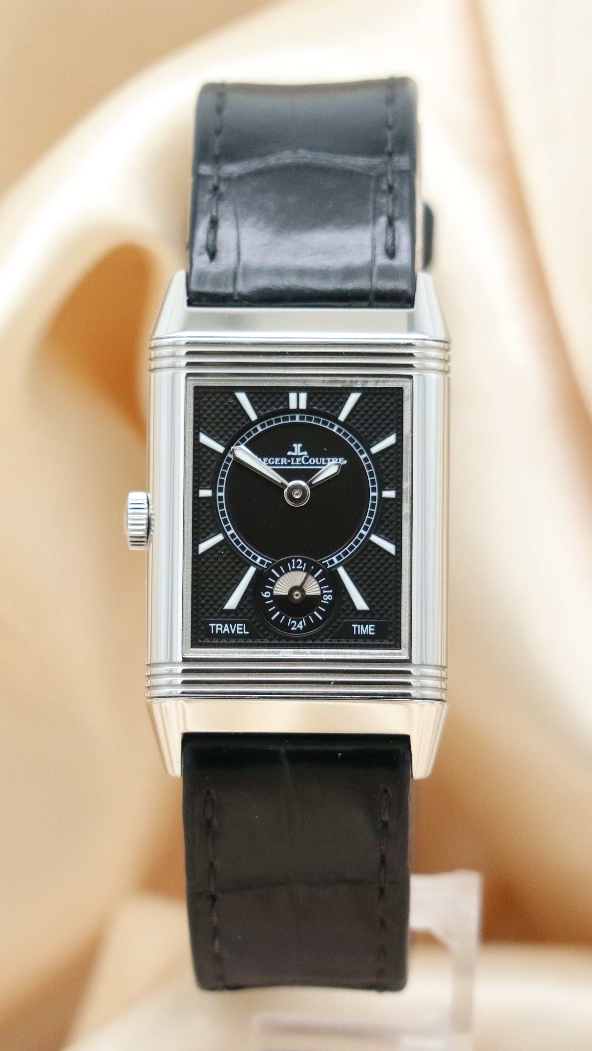 Jaeger-LeCoultre Reverso Duoface Handaufzug Herrenuhr 2458420 Original Papiere