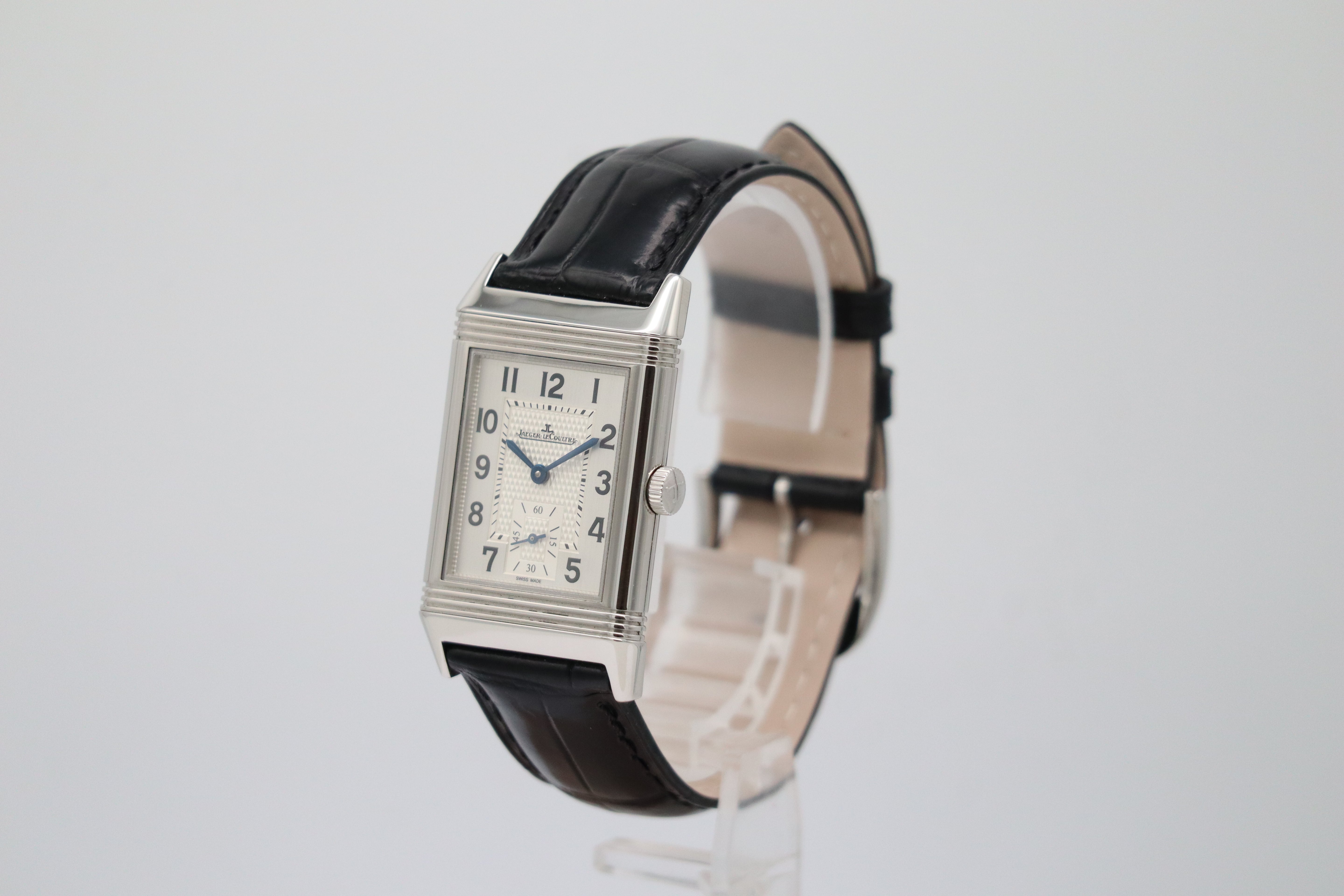 Jaeger-LeCoultre Reverso Classique 43mm x 26mm hand-wound men's watch Q438520 box + above papers