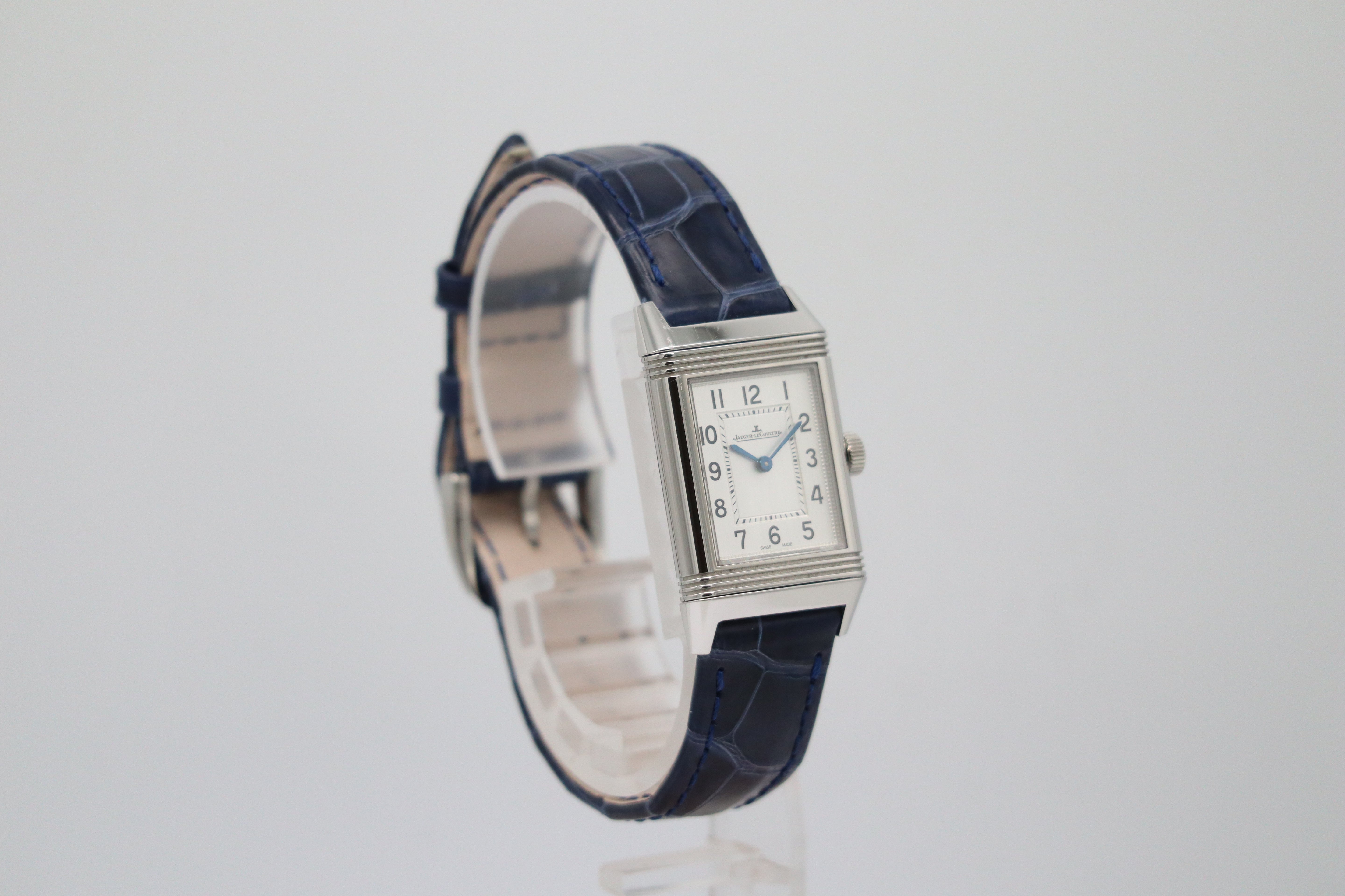 Jaeger-LeCoultre Reverso Classic Small 35.78mm x 21mm Quartz Ladies Watch Q2618540 Box + above papers