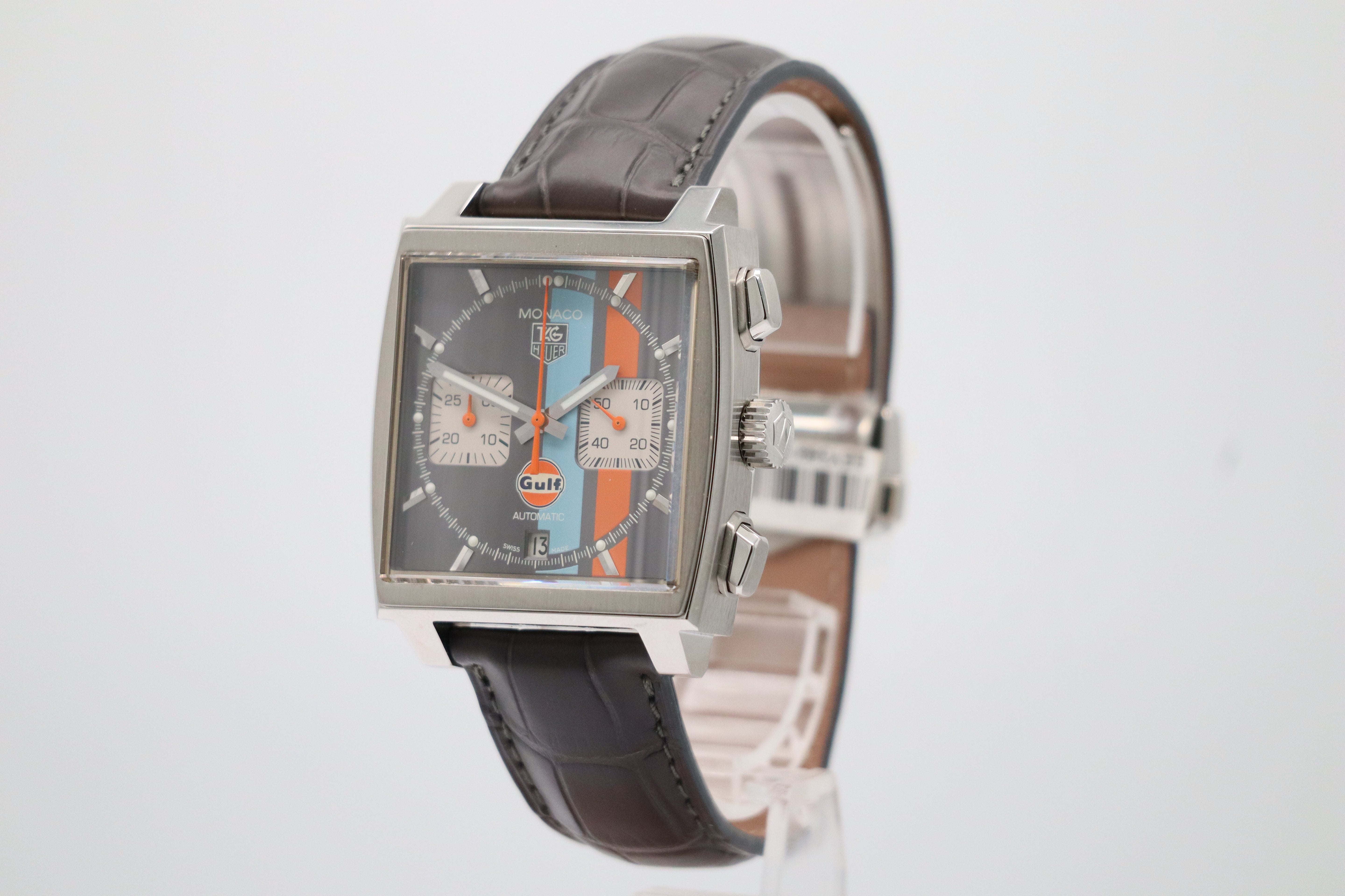 Tag Heuer Monaco Gulf Chronograph Ungetragen NOS CAW2113 Box + og. Papiere