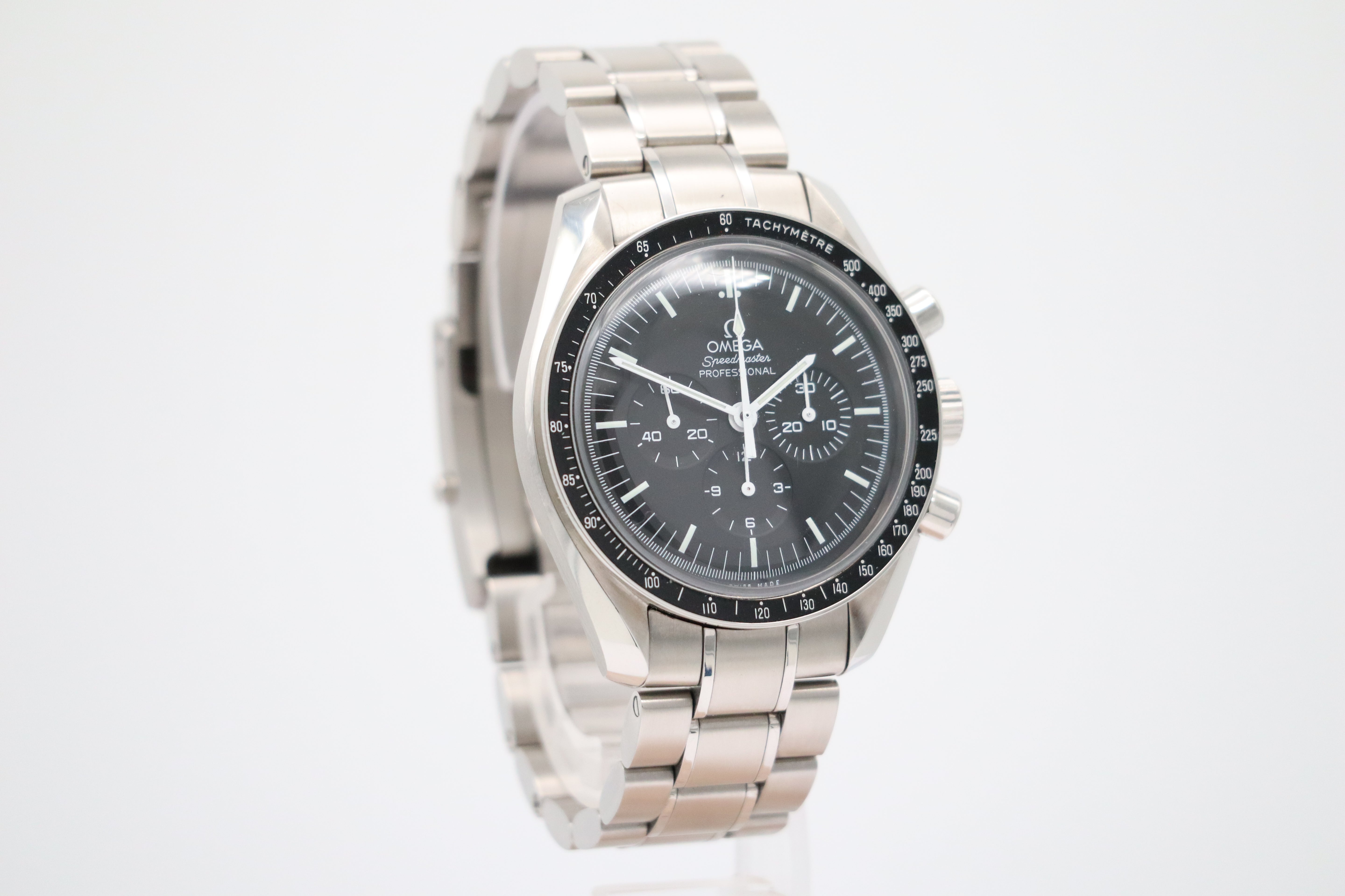 Omega Speedmaster Moonwatch hand-wound men's watch 31130423001005 box + above papers