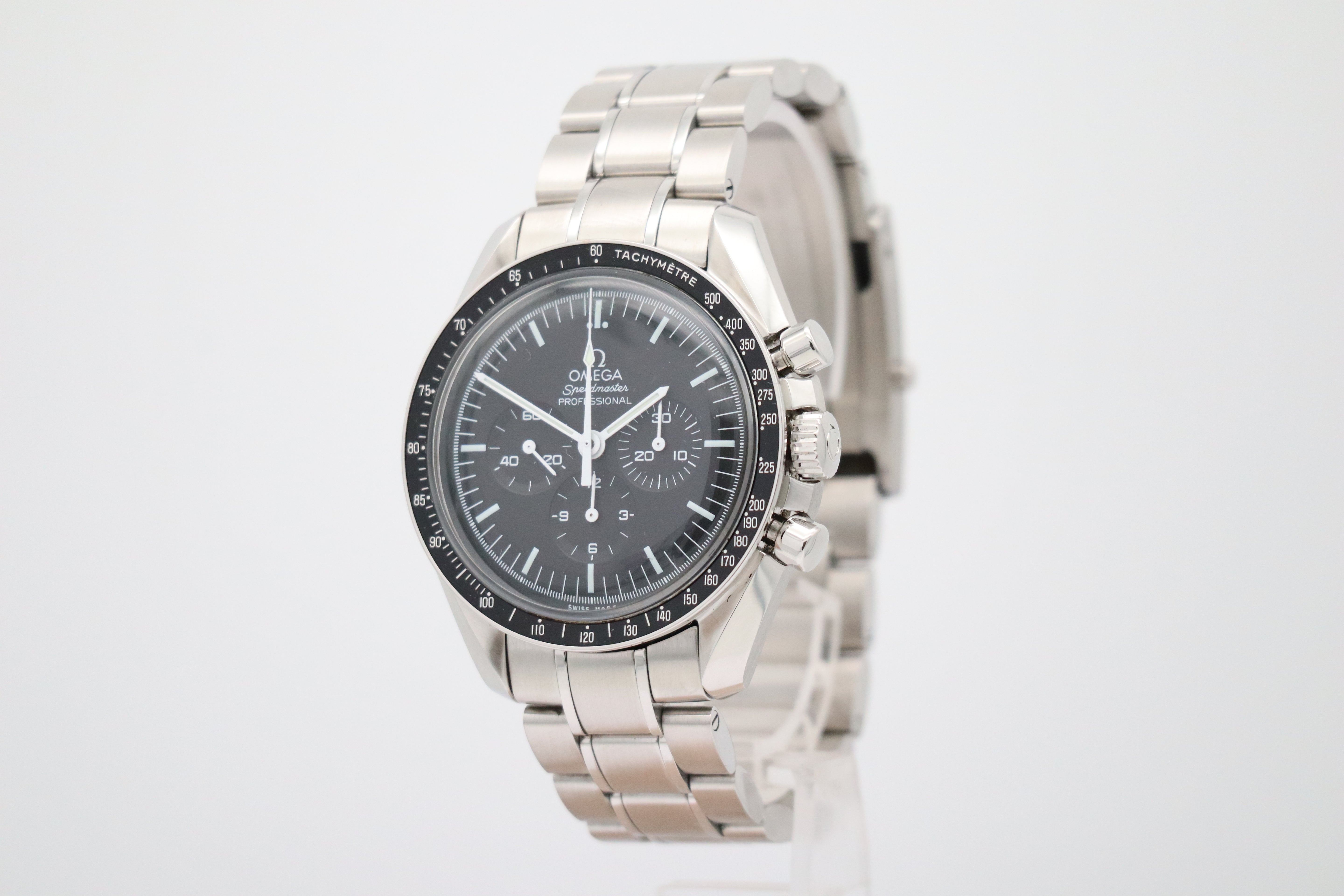 Omega Speedmaster Professional Moonwatch 42mm hand-wound men's watch 31130423001005 box + above papers