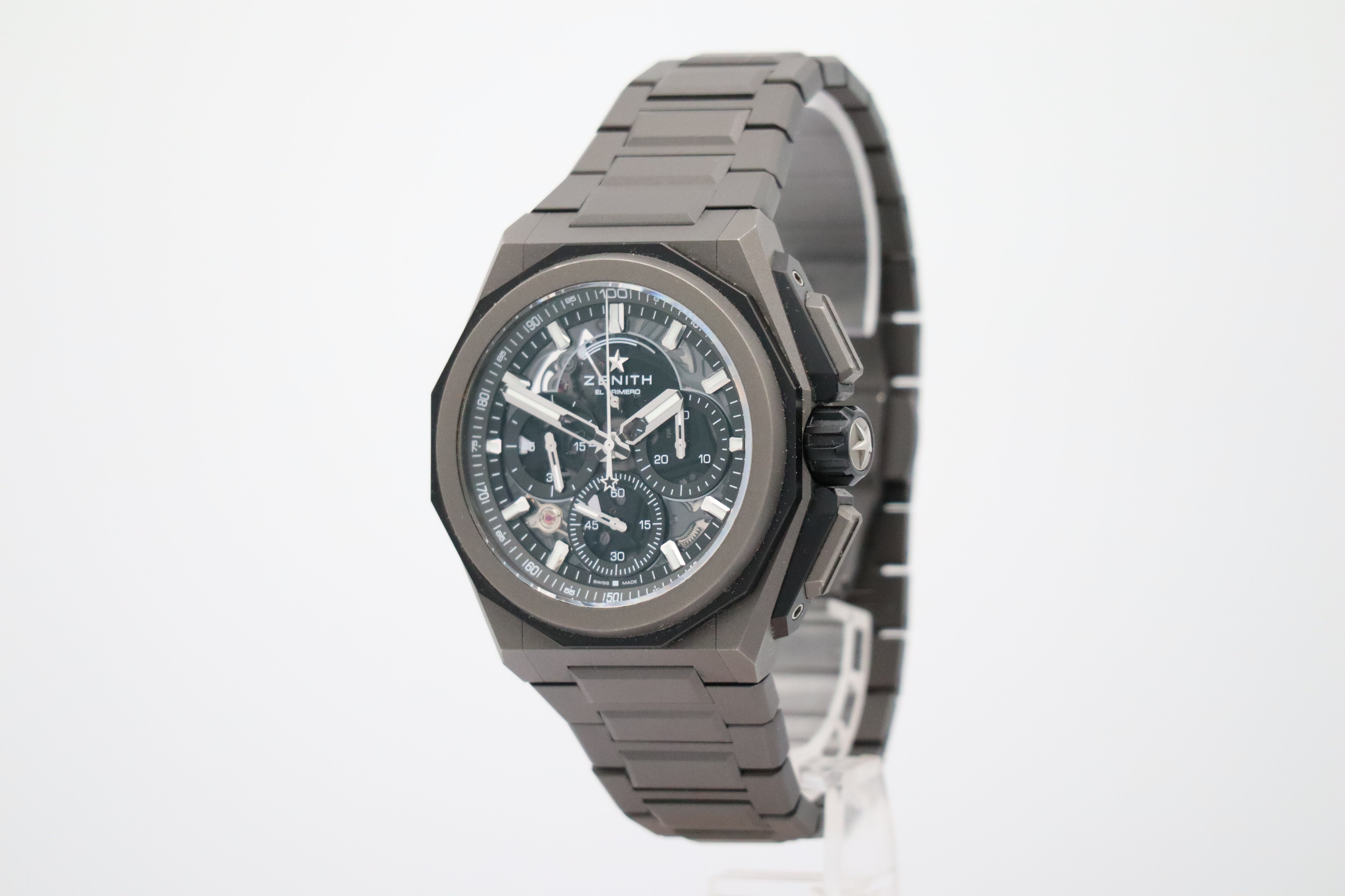 Zenith Defy Extreme Titanium Chronograph Automatic Men's Watch 97.9100.9004 Box + above papers