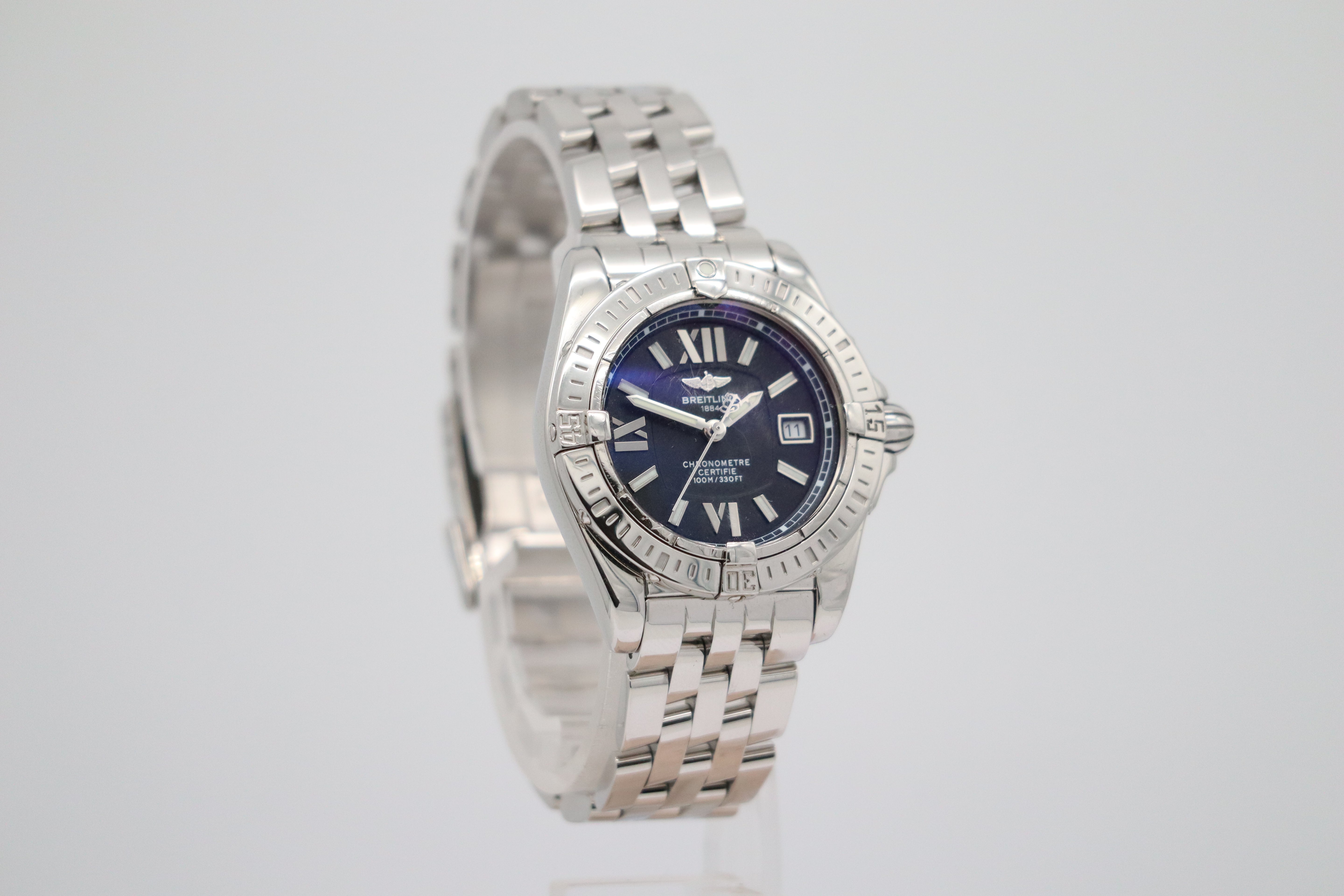 Breitling Galactic Lady 32mm Quarz Damenuhr A71366 Box + og. Papiere