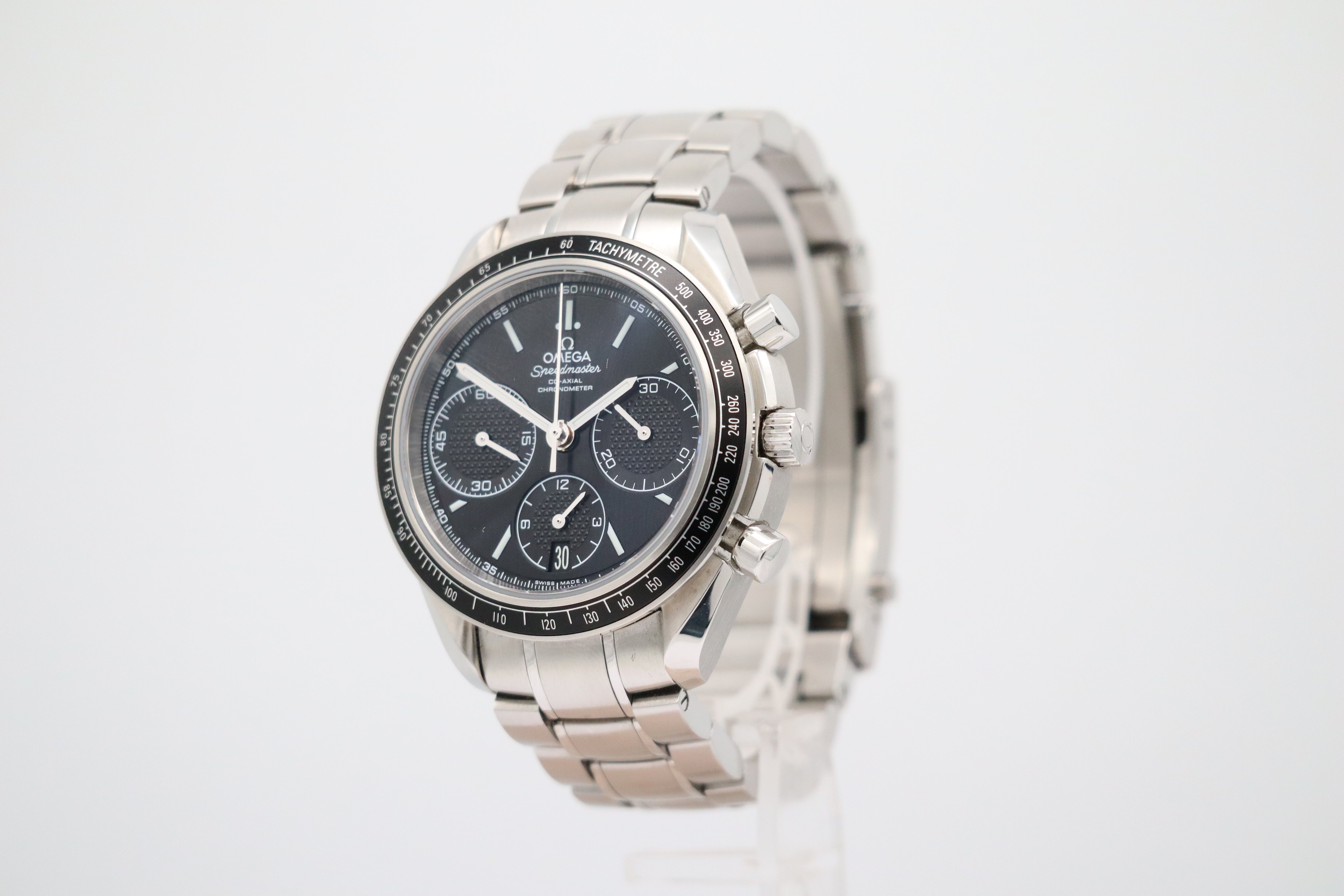 Omega Speedmaster Racing Co-Axial 32630405001001 Box + og. Papiere