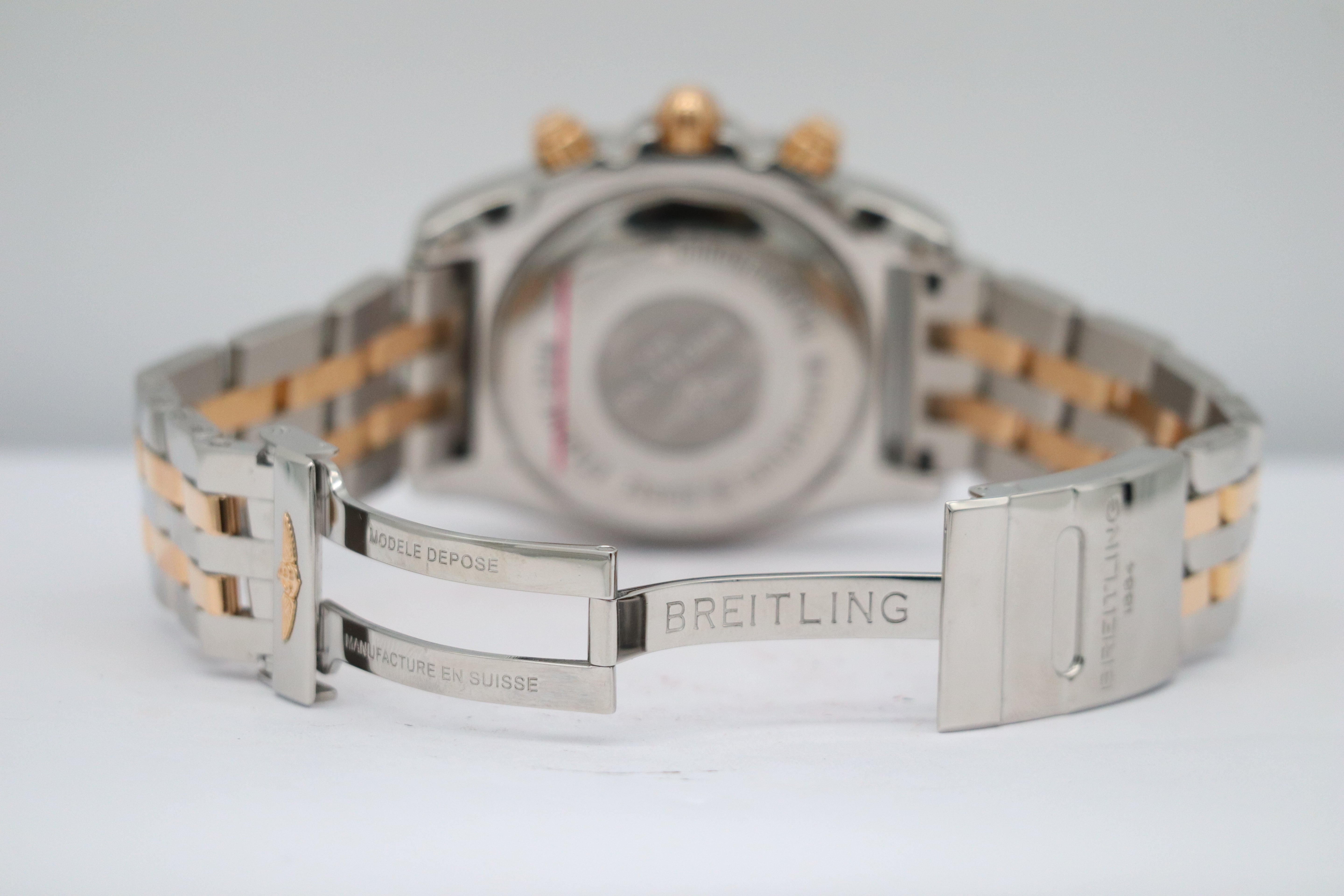 Breitling Chronomat 44 Stahl/Gold Automatik Herrenuhr CB0110 Original Papiere