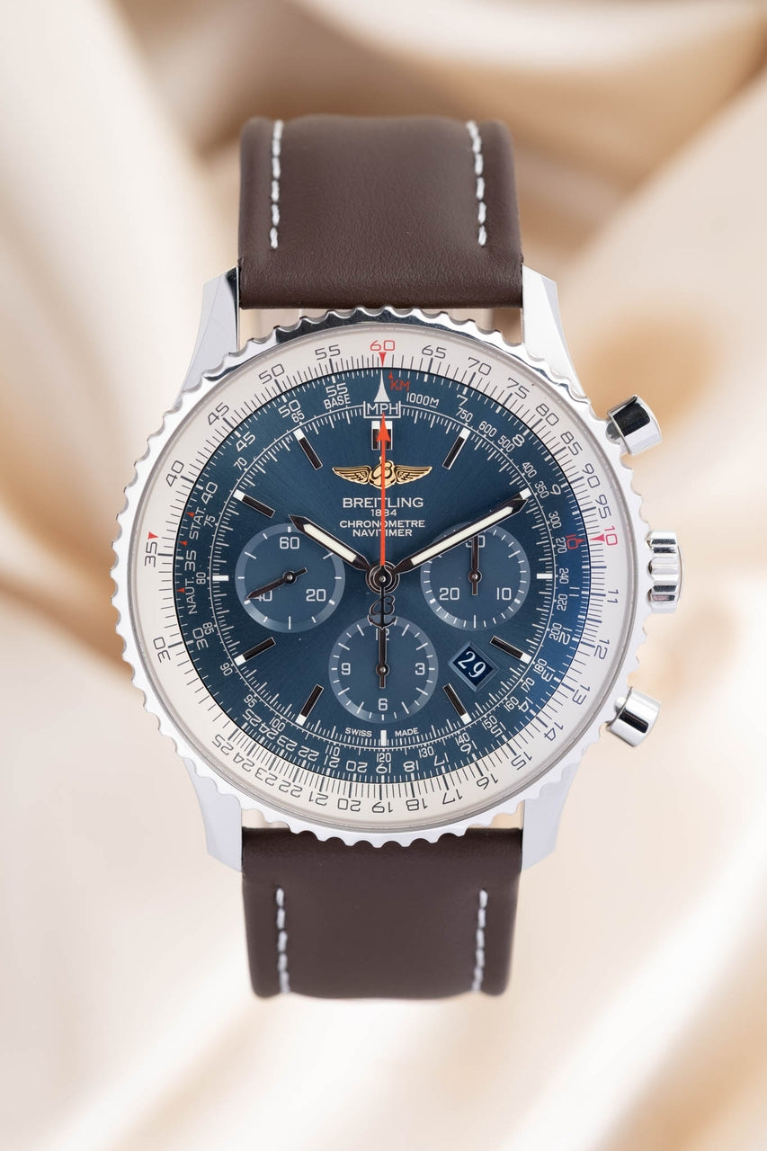 Breitling Navitimer B01 Chronograph Automatik 46mm Blau AB0127 - Thumbnail
