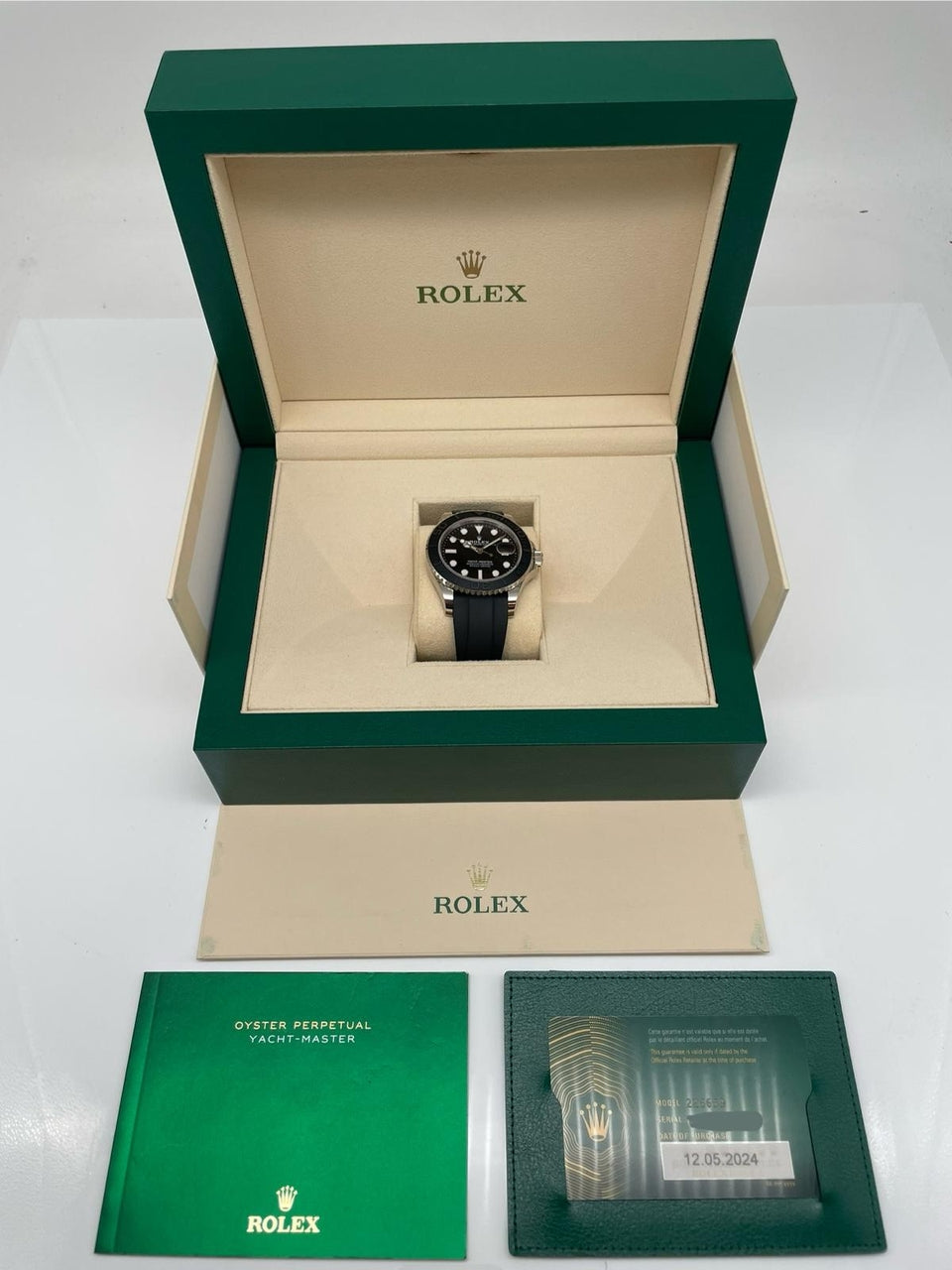 Rolex Yacht-Master 42 Weißgold Automatik Herrenuhr  226659 - Papiere und oder Lieferumfang