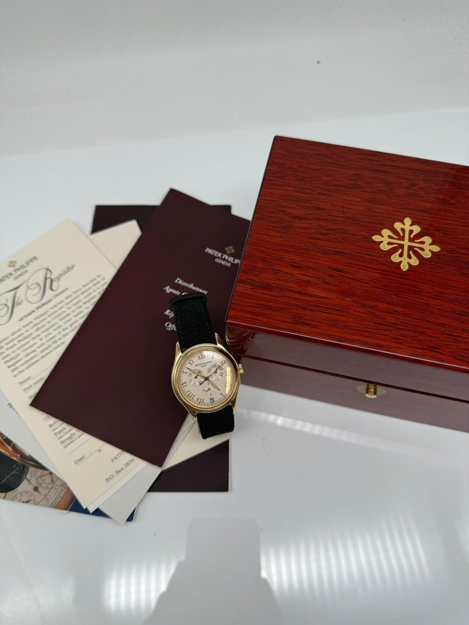 Patek Philippe Annual Calendar Automatik Herrenuhr Gelbgold 5035J - Papiere und oder Lieferumfang
