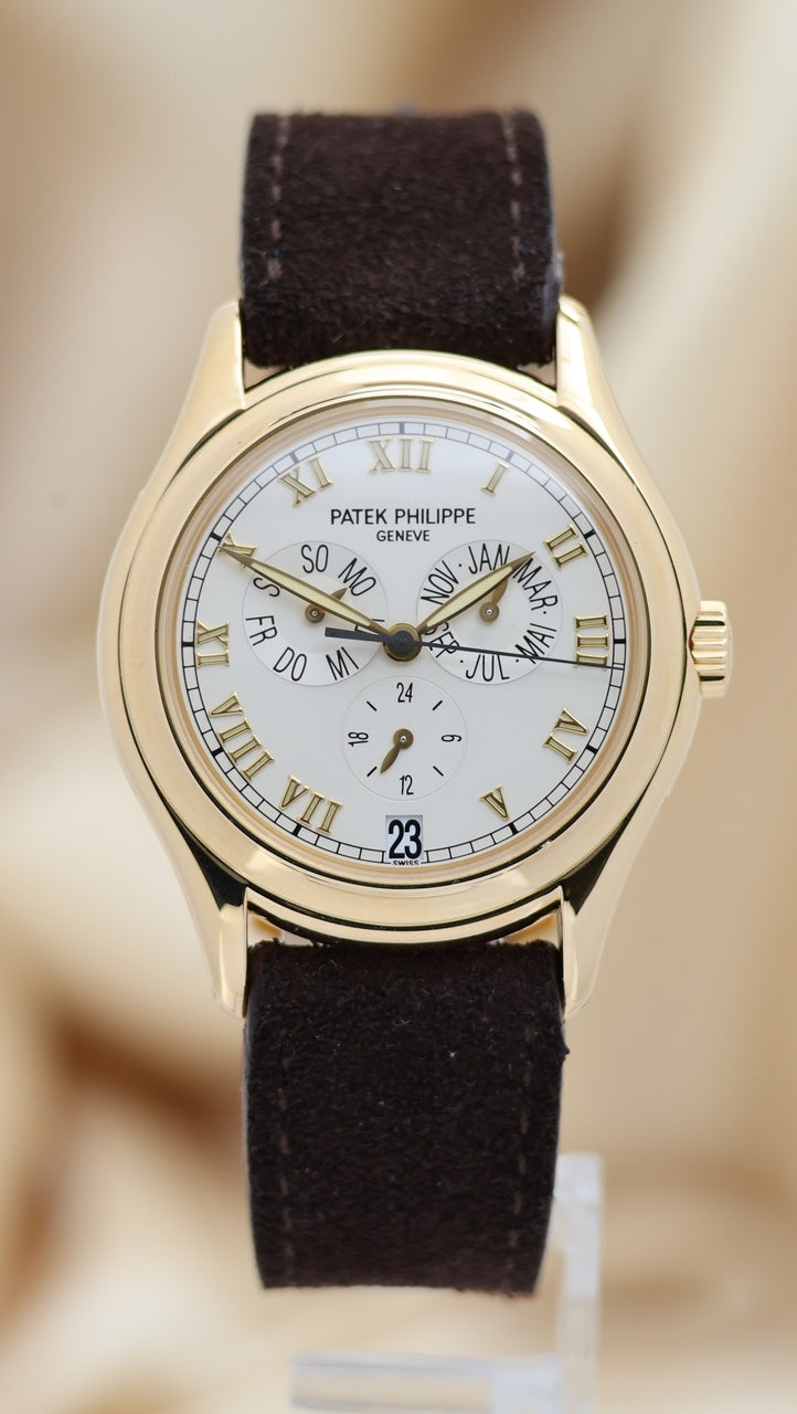 Patek Philippe Annual Calendar Automatik Herrenuhr Gelbgold 5035J - Thumbnail
