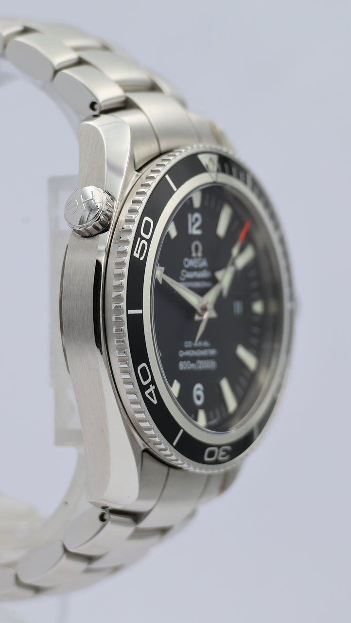 Omega Seamaster Planet Ocean 42mm Automatik Herrenuhr	 22015000 Box + Service Papers/Extrakt
