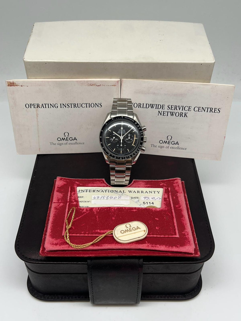 Omega Speedmaster Professional Moonwatch 42mm Handaufzug 35725000 - Papiere und oder Lieferumfang