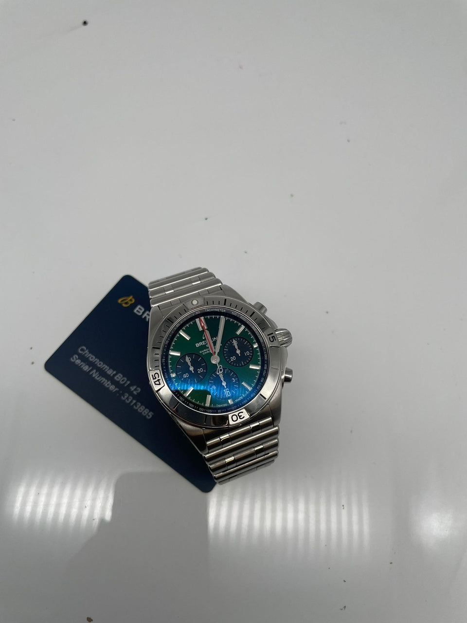 Breitling Chronomat B01 Bentley 42mm Grün Automatik AB0134 - Papiere und oder Lieferumfang