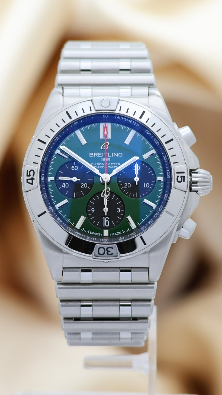 Breitling Chronomat B01 Bentley 42mm Grün Automatik AB0134 - Thumbnail