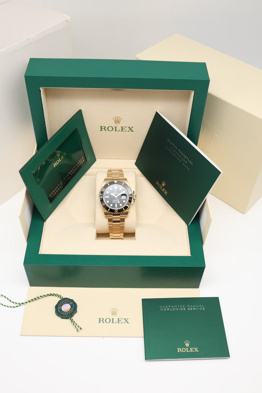 Rolex Submariner Date Gelbgold 41 Automatik 126618LN - Papiere und oder Lieferumfang