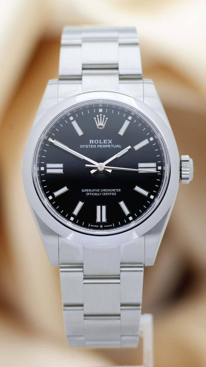 Rolex Oyster Perpetual 41 NEU Schwarz 134300 - Thumbnail