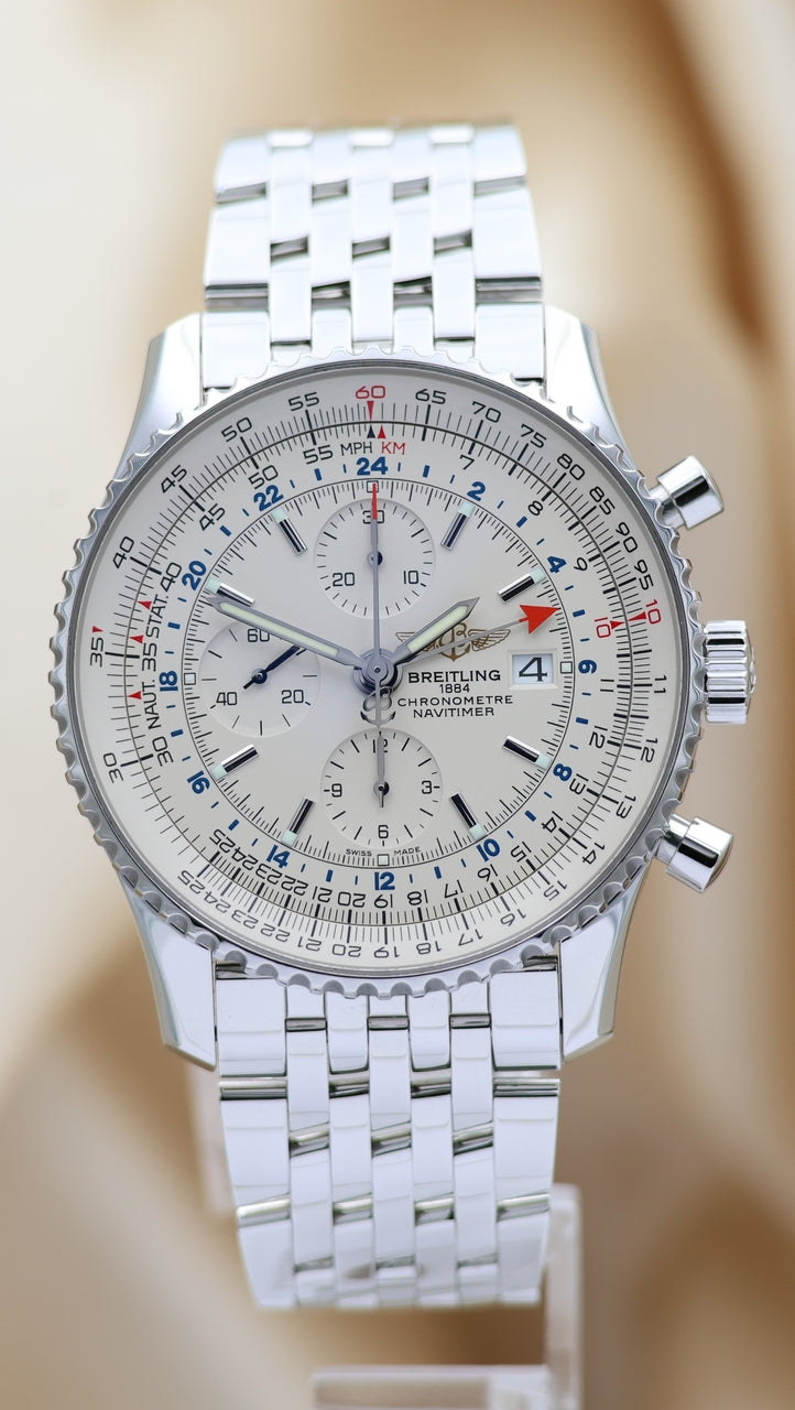 Breitling Navitimer Chronograph GMT 46mm Automatik A24322 - Thumbnail