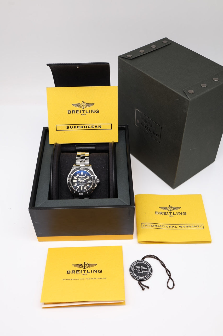 Breitling Superocean 42mm Automatik Herrenuhr A17364 - Papiere und oder Lieferumfang