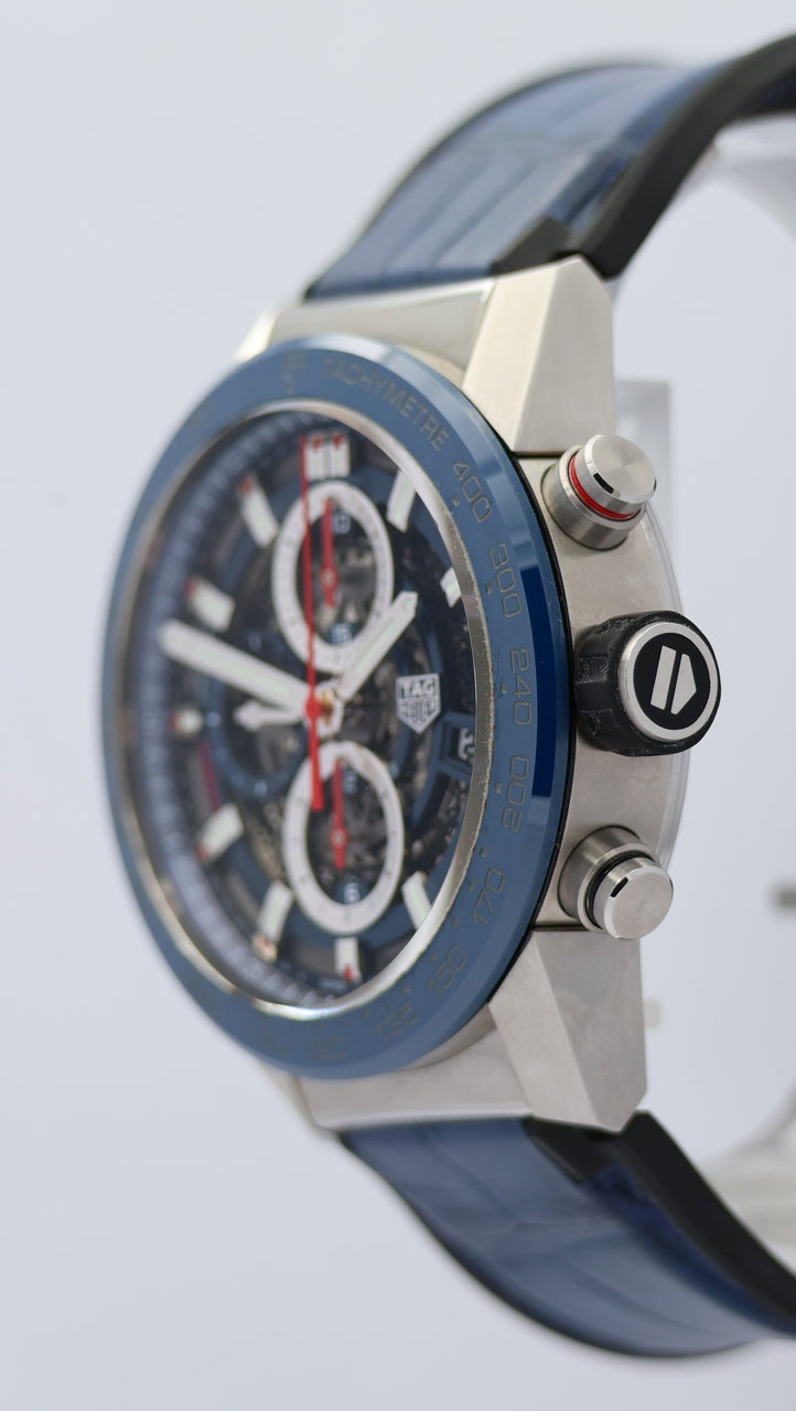 Tag Heuer Carrera Calibre HEUER 01 Skeleton  CAR201T-0 Box + og. Papiere