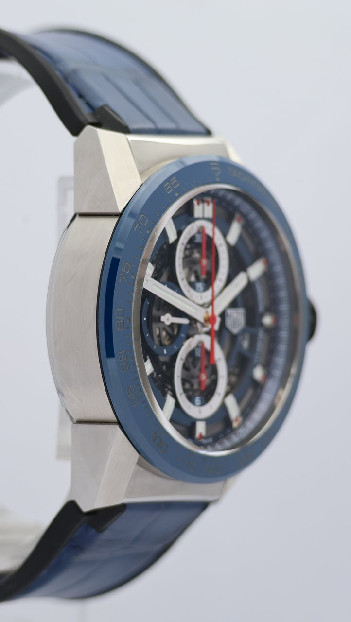 Tag Heuer Carrera Calibre HEUER 01 Skeleton  CAR201T-0 Box + og. Papiere