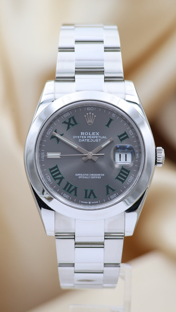 Rolex Datejust 'Wimbledon' 41mm Automatik  126300 Original Papiere