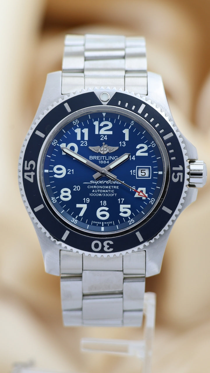 Breitling Superocean II 44 Automatik Blau A17392 - Thumbnail