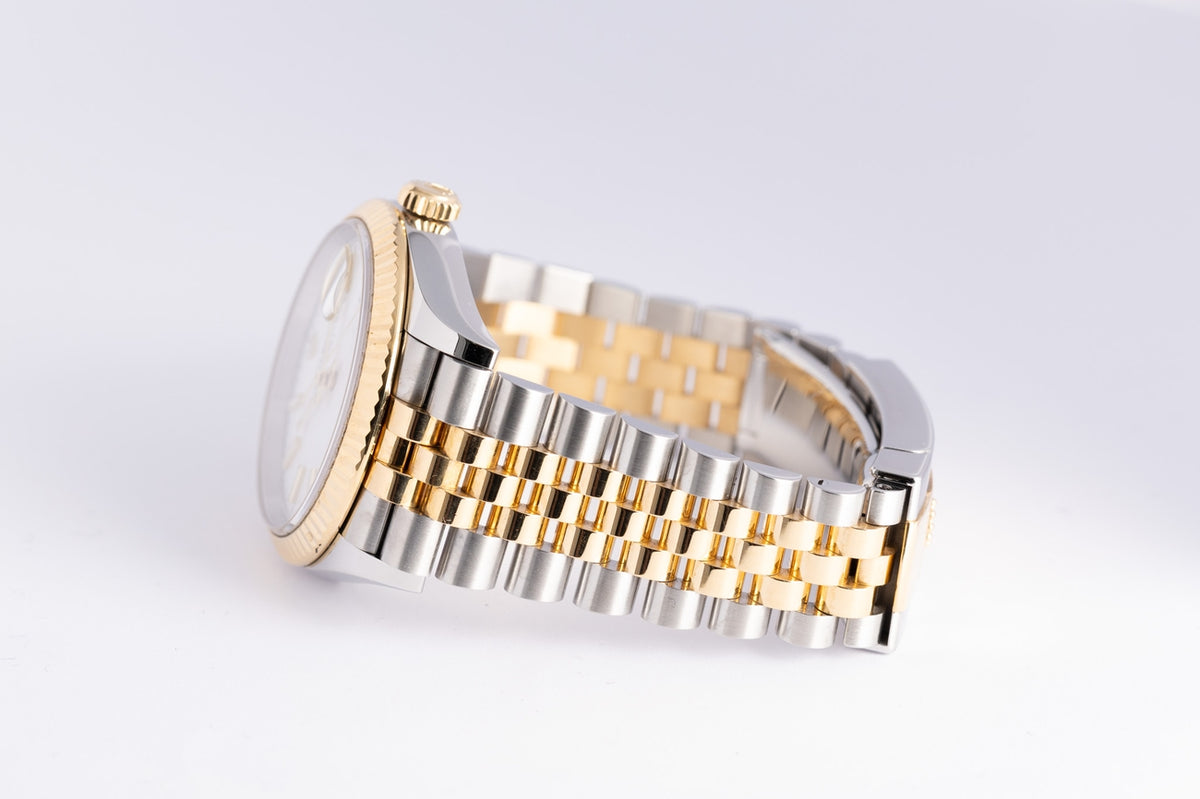 Rolex Datejust 36 Stahl/Gold Automatik Weiß 126233 - Detailansicht 5