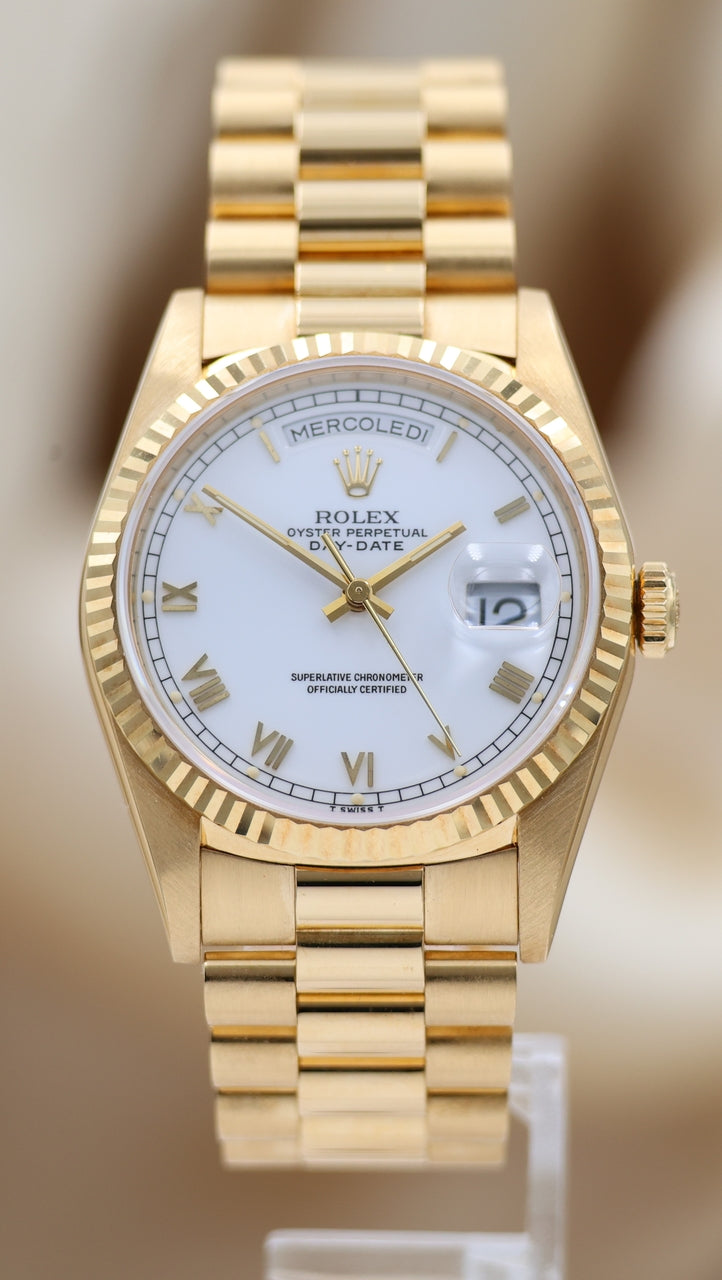 Rolex Day-Date 36 President 18K Gelbgold Automatik 18238 - Thumbnail