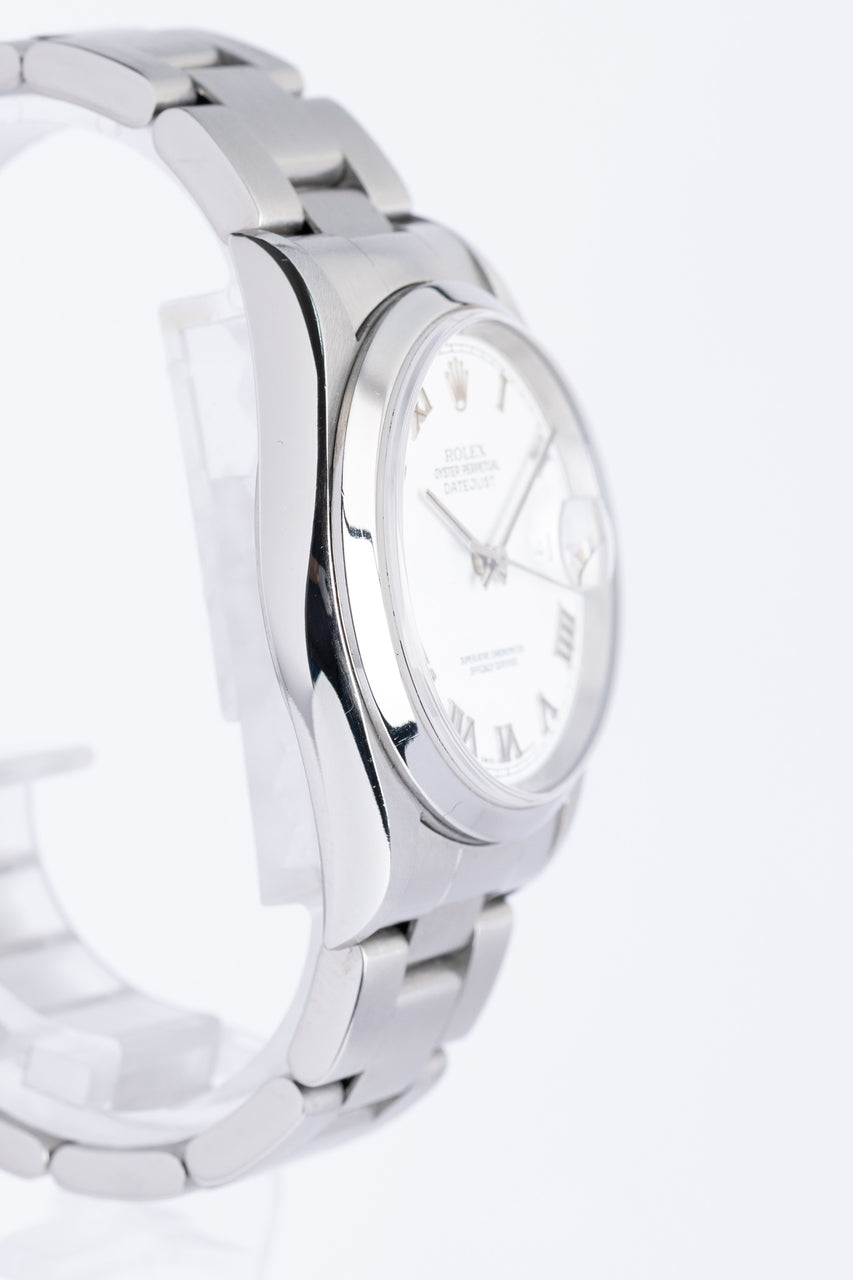 Rolex Datejust 36 "Roman Dial" Weiß Automatik 16200 - Detailansicht 1